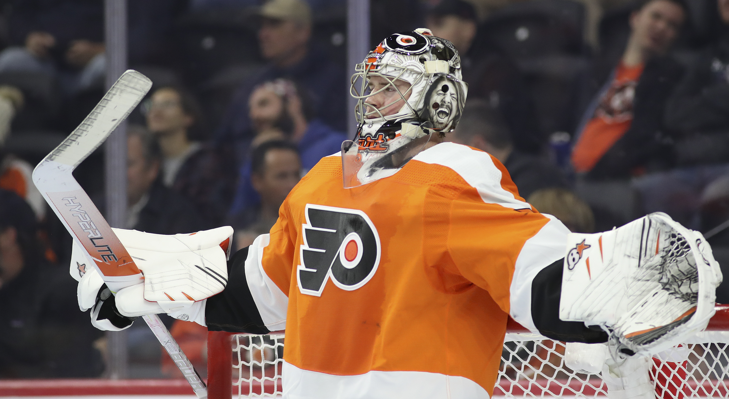 Flyers goalie Carter Hart injured; NHL Black Hockey History Tour in  Philadelphia