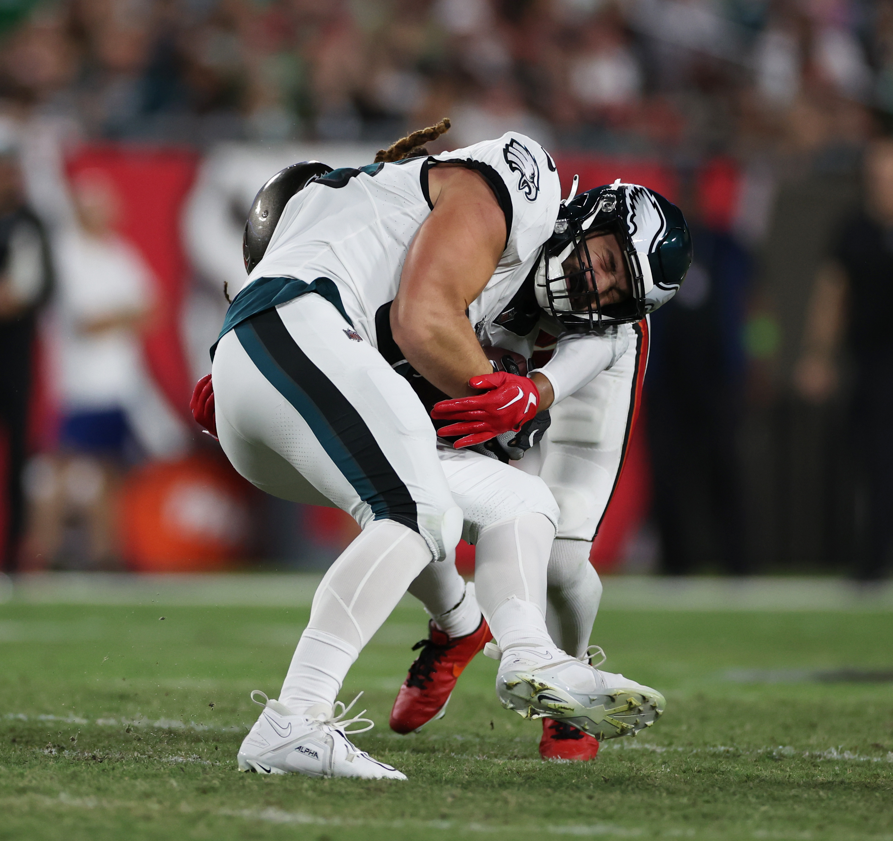 St. Joe's Prep alums Zaccheaus, Swift make mark in Eagles' win over  Buccaneers - CBS Philadelphia