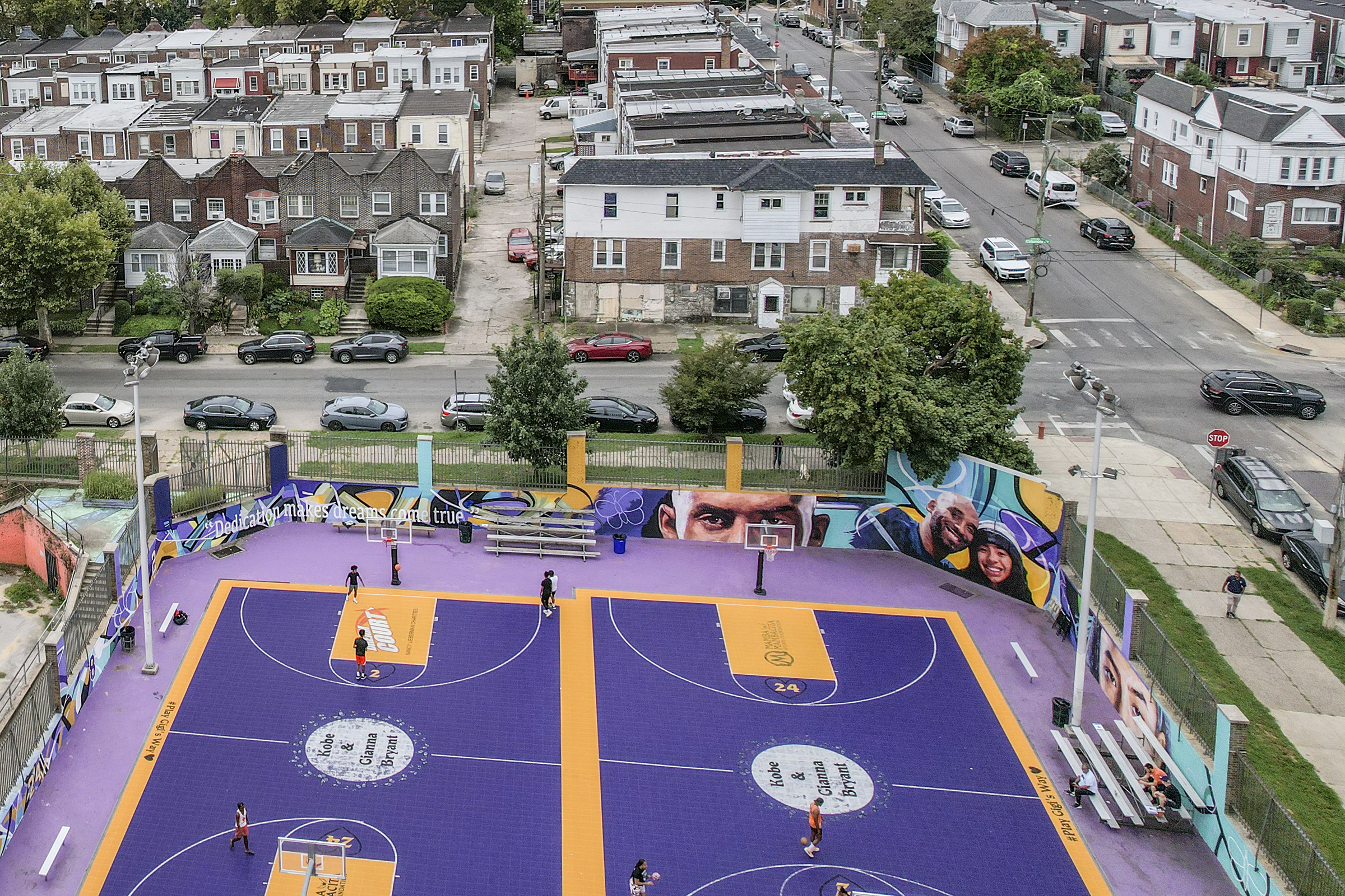 Kobe and Gianna Bryant Honored With New Court in Philadelphia PA