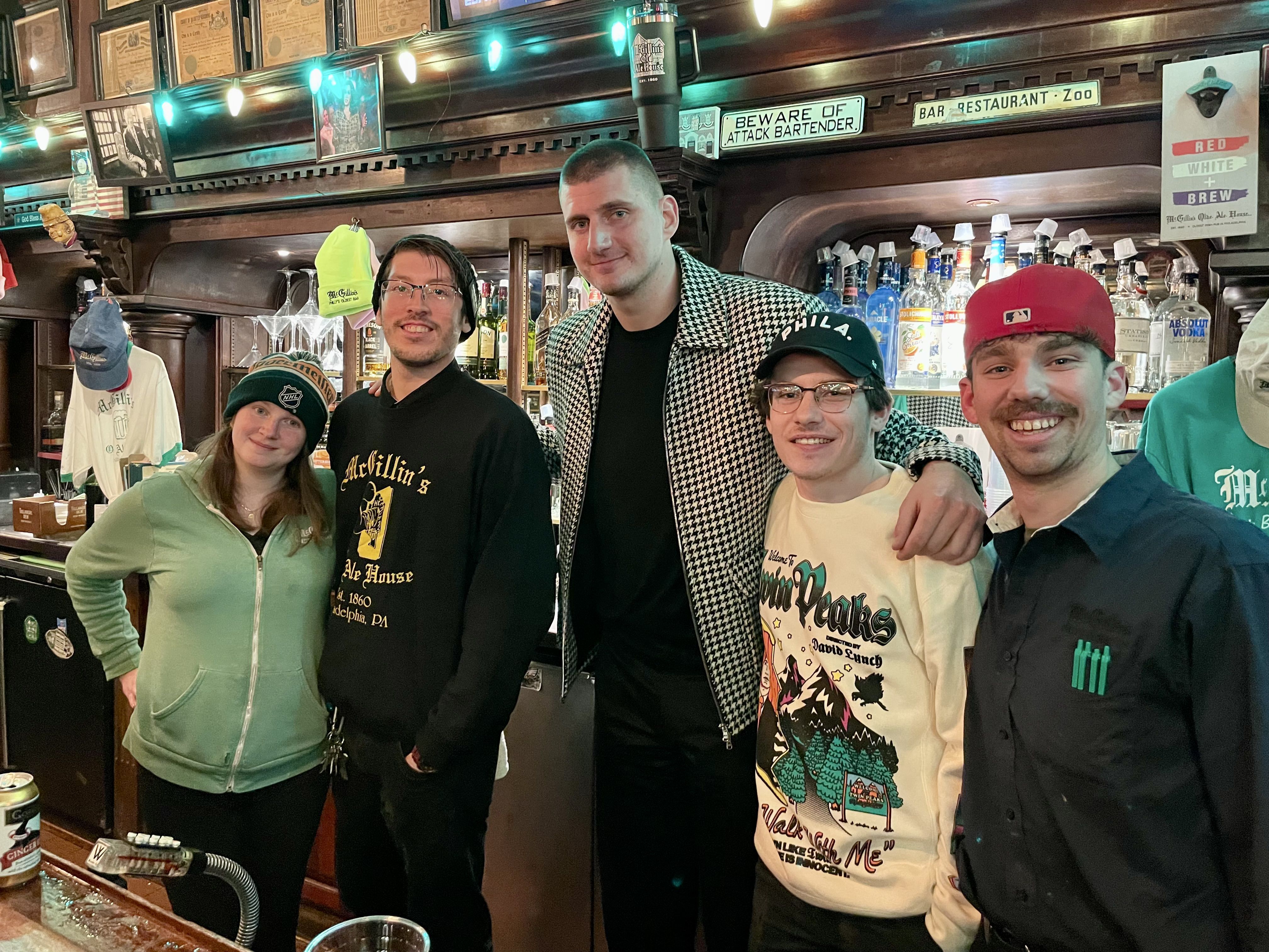 Nikola Jokić, Nuggets hit up Philly bar McGillin's after Sixers loss