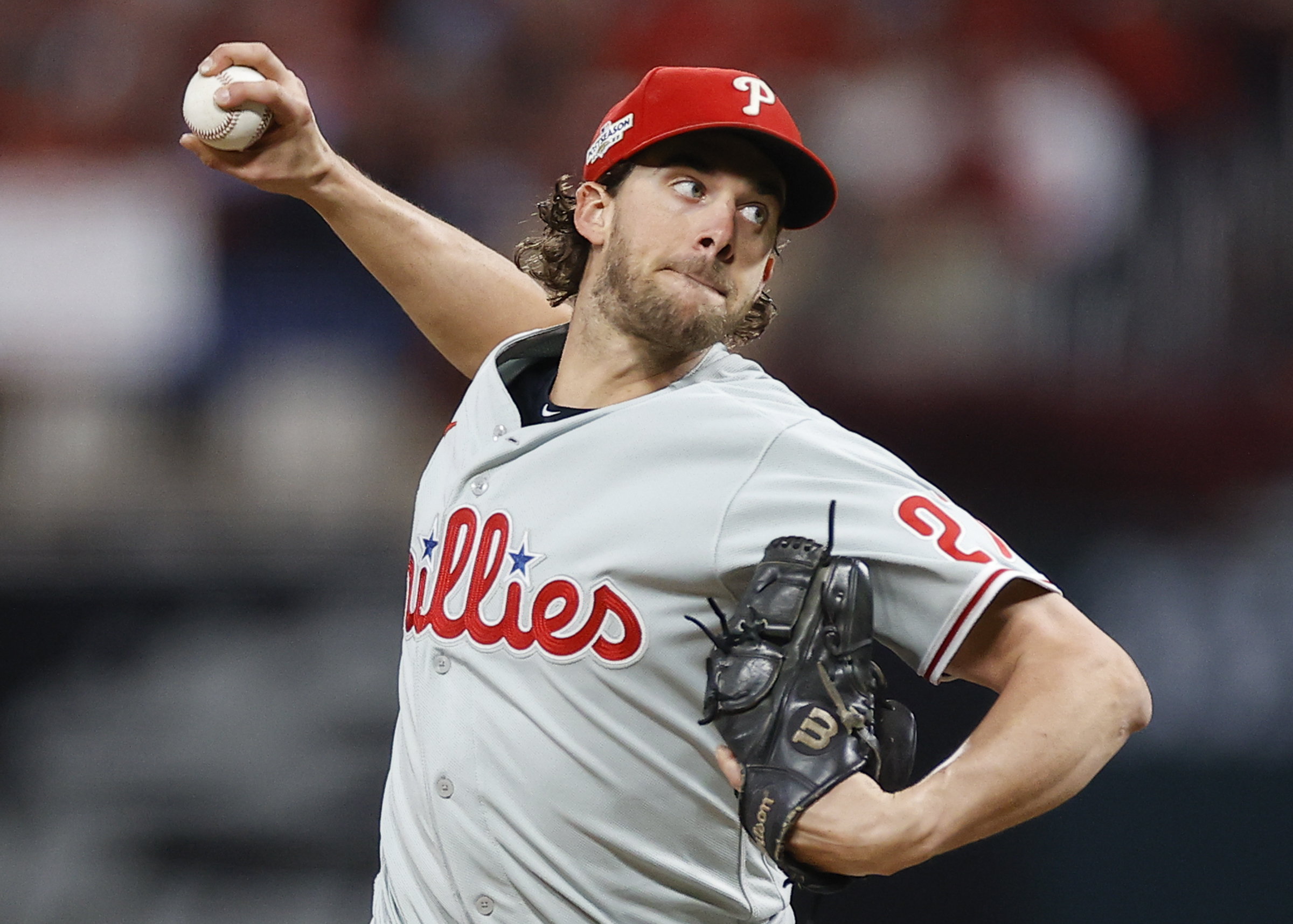 Vintage' Aaron Nola: Phillies starter makes a change, then shows his stuff  in no-hit bid vs. Tigers - The Athletic