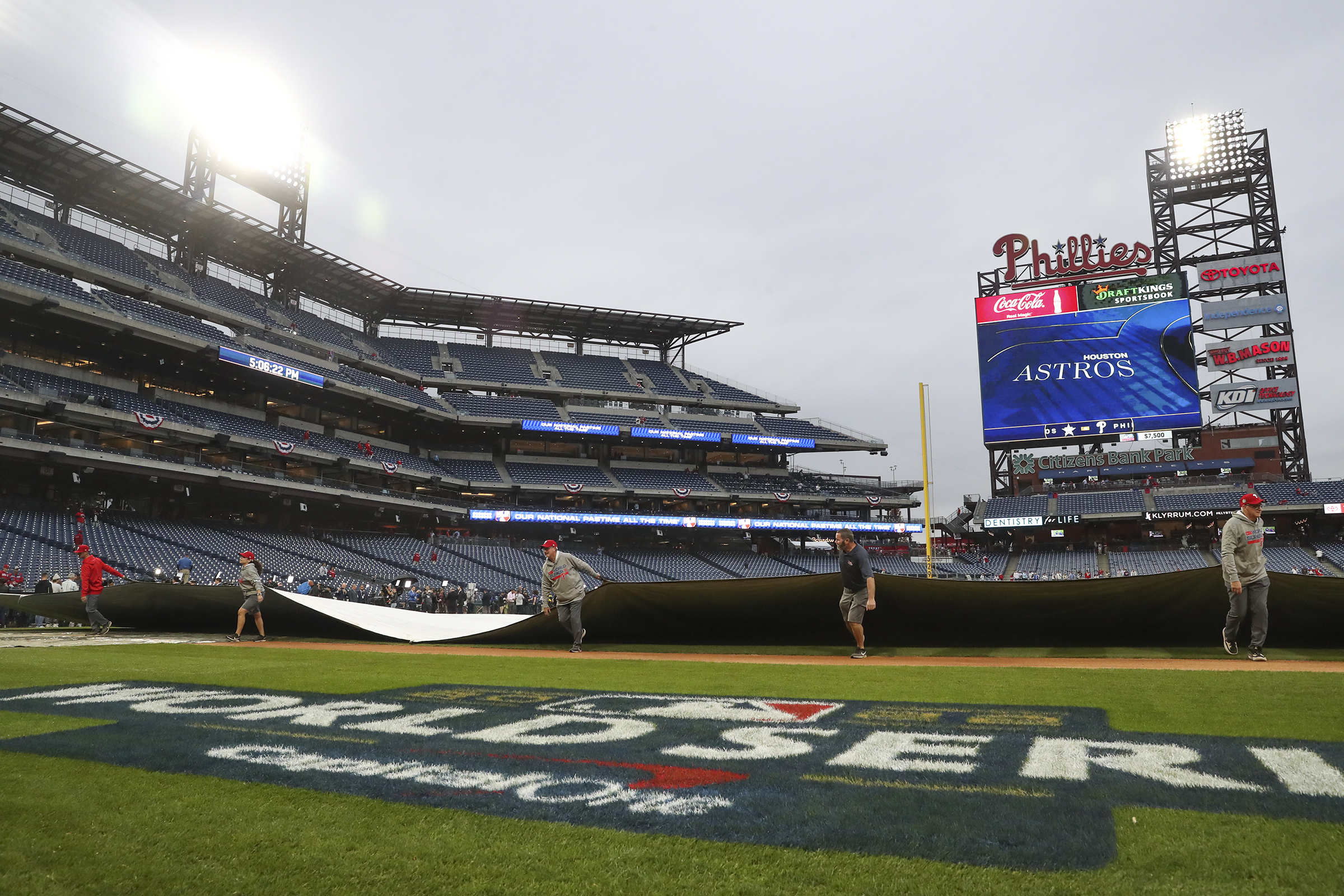 Phillies-Astros news: Game 3 postponed due to rain; series picks