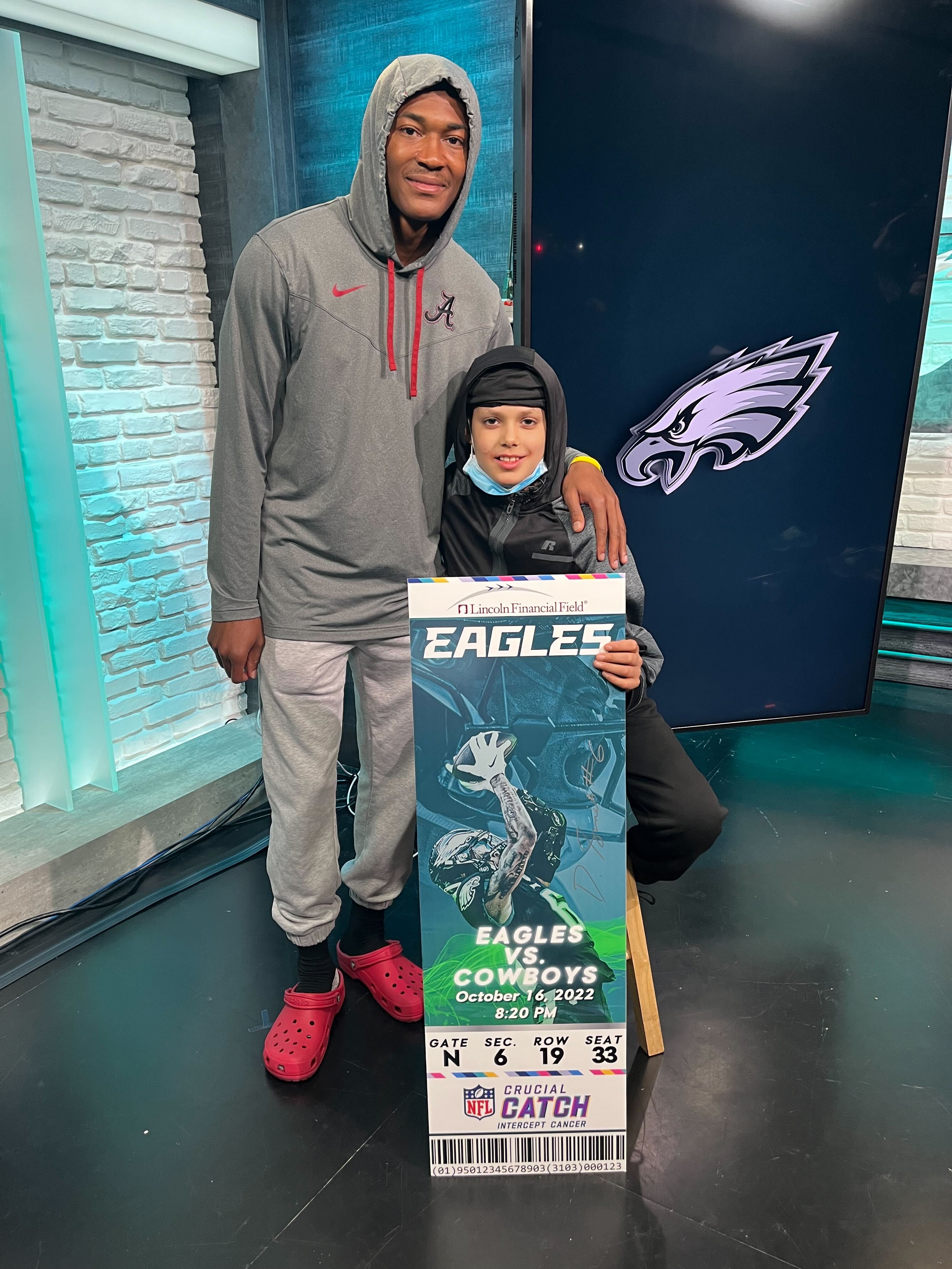 Eagles' DeVonta Smith to his biggest fan tied together by a yellow