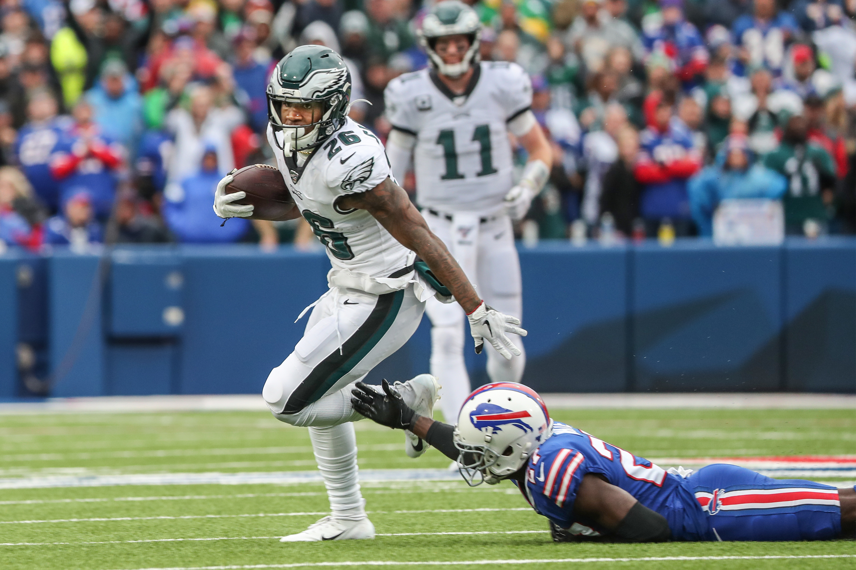 How Eagles' Miles Sanders used a subtle coaching tip in 'huge play