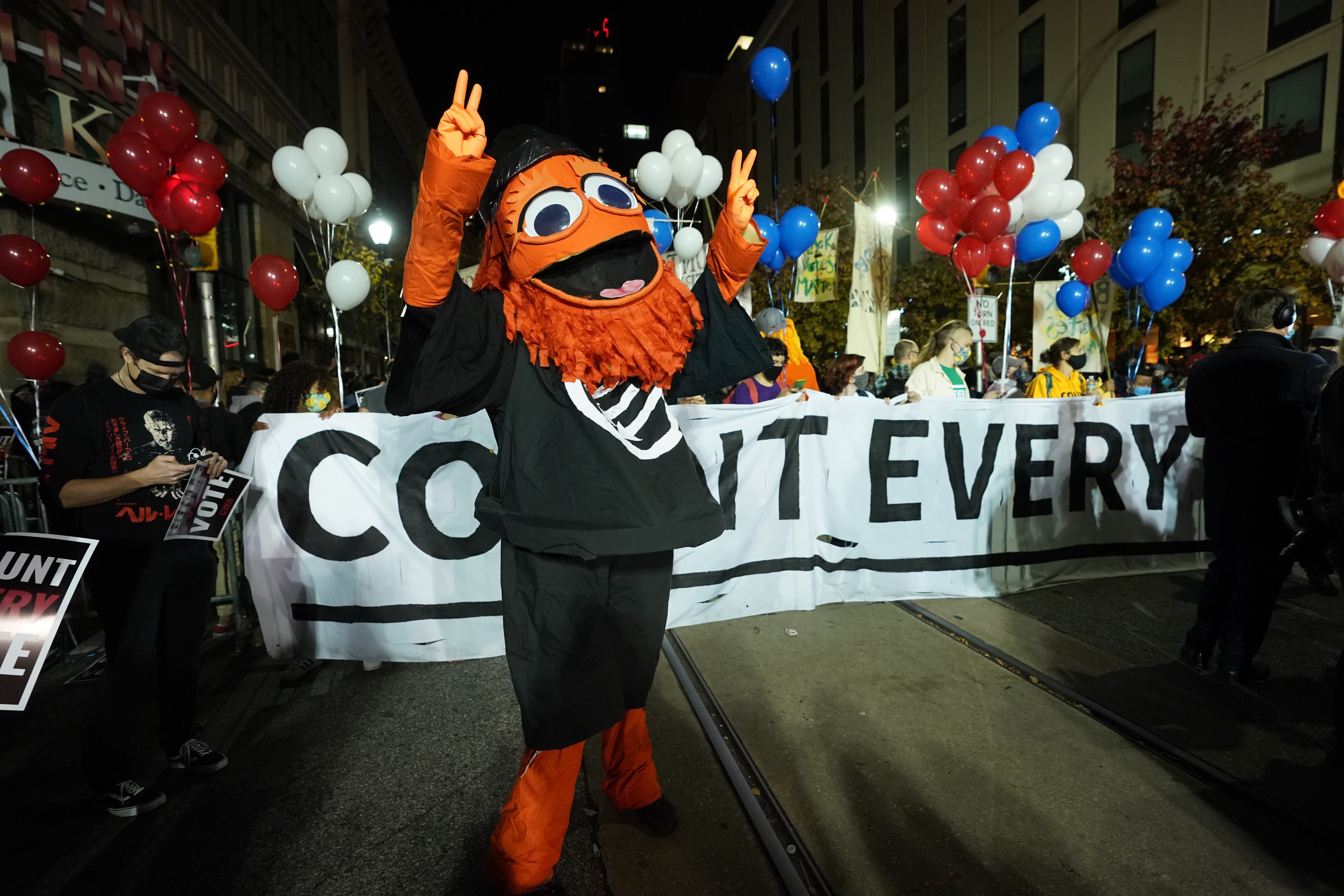 Gritty's 2020 presidential election: How Philadelphia's mascot became a  November icon.