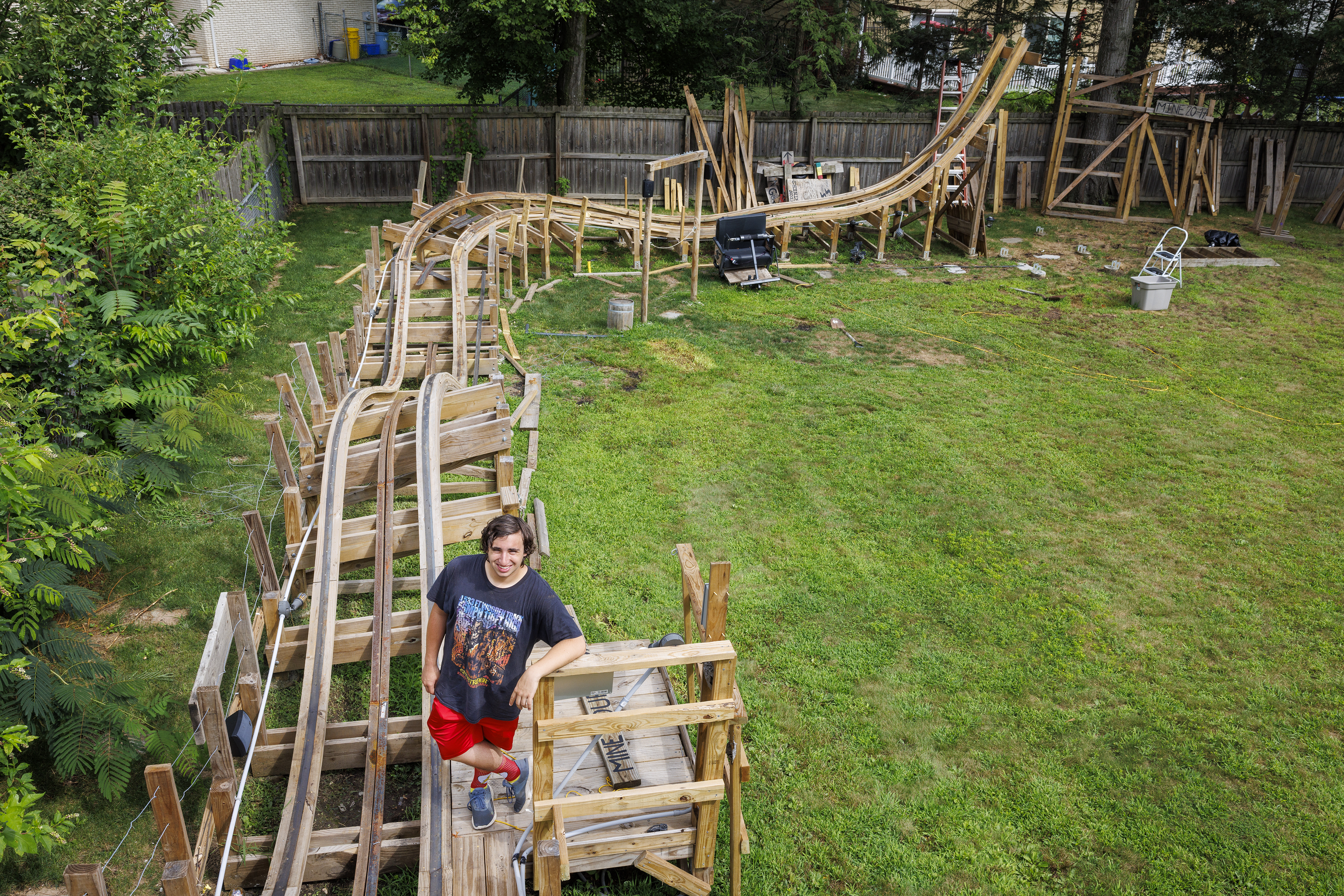 Backyard roller coaster in New Jersey was fun while it lasted