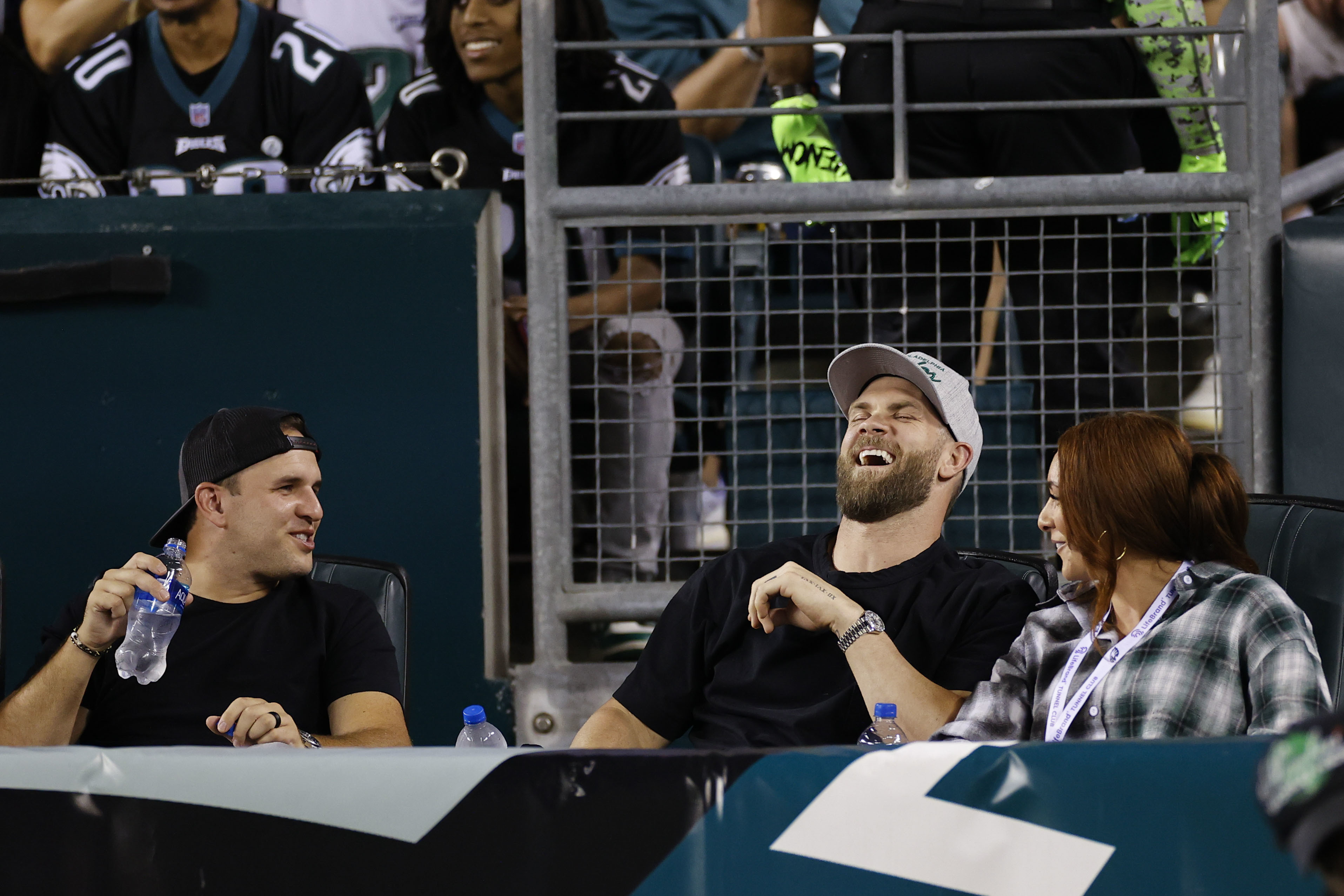 Phillies enjoyed rare chance to attend Eagles game