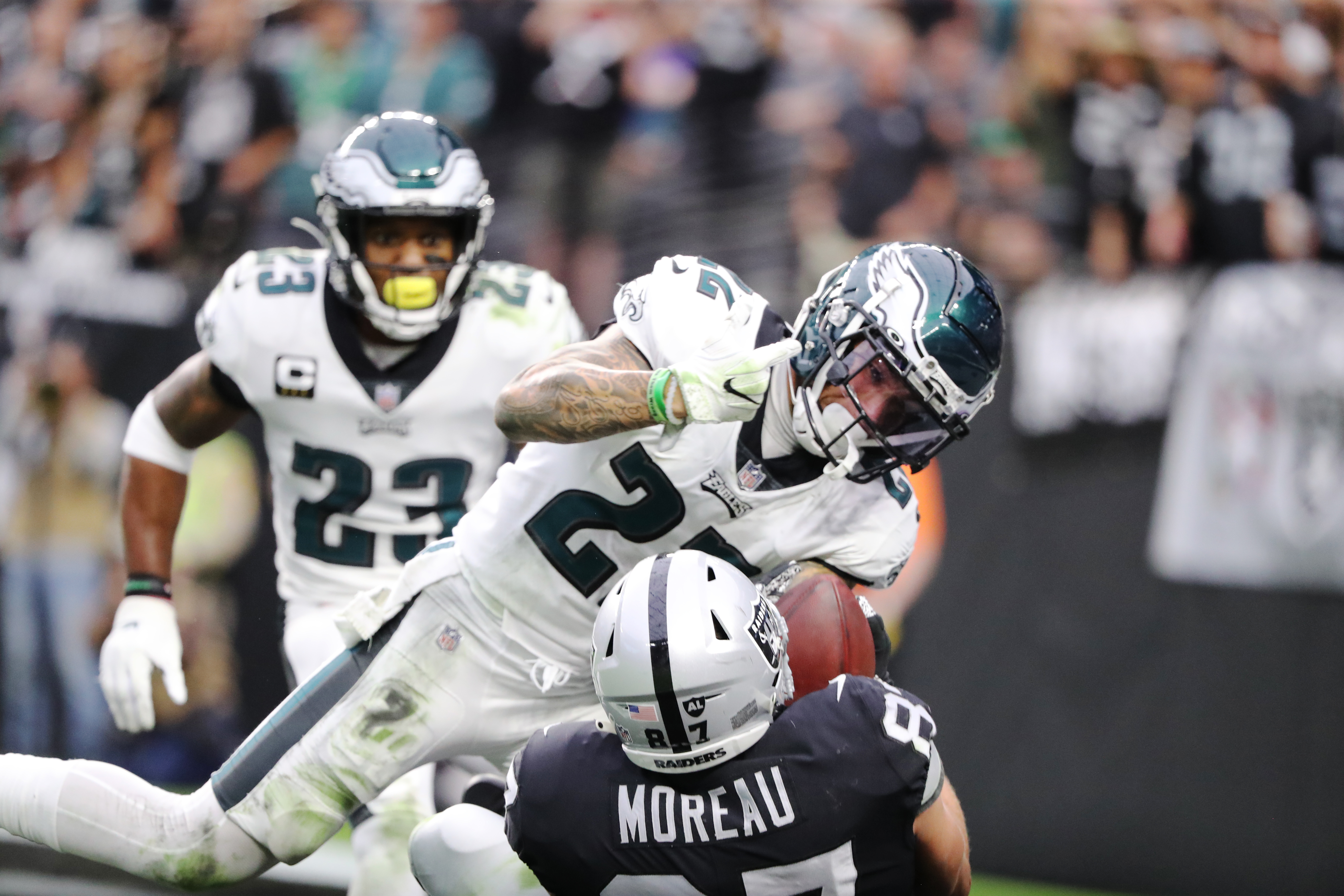 See Philadelphia Eagles loss to Las Vegas Raiders, 33-22 — NFL, Week 7