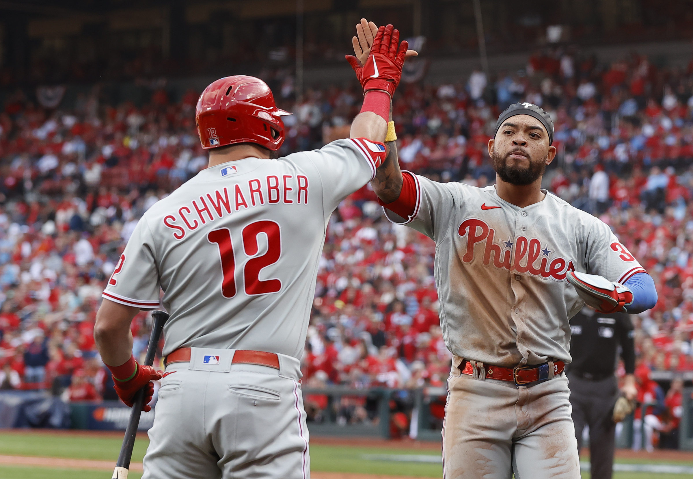 Nola, Schwarber lead Phillies to a 3-game sweep of Cardinals with a 3-0  victory - The San Diego Union-Tribune