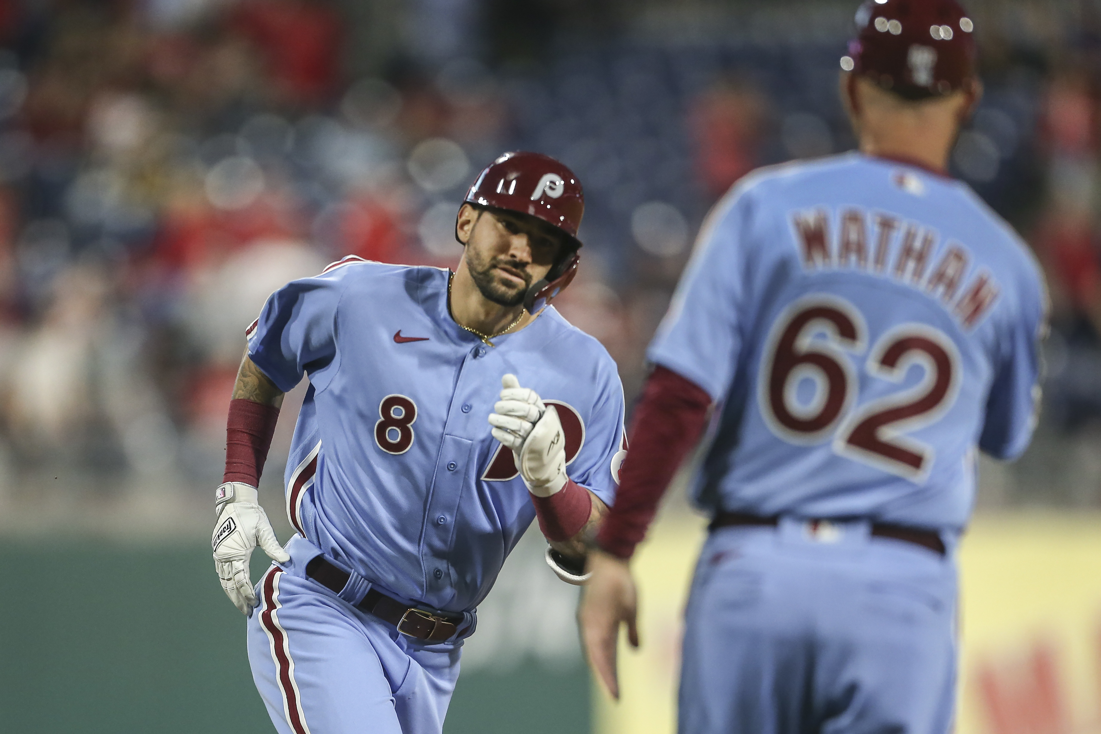 Phillies moving Rhys Hoskins to left field negating his offensive