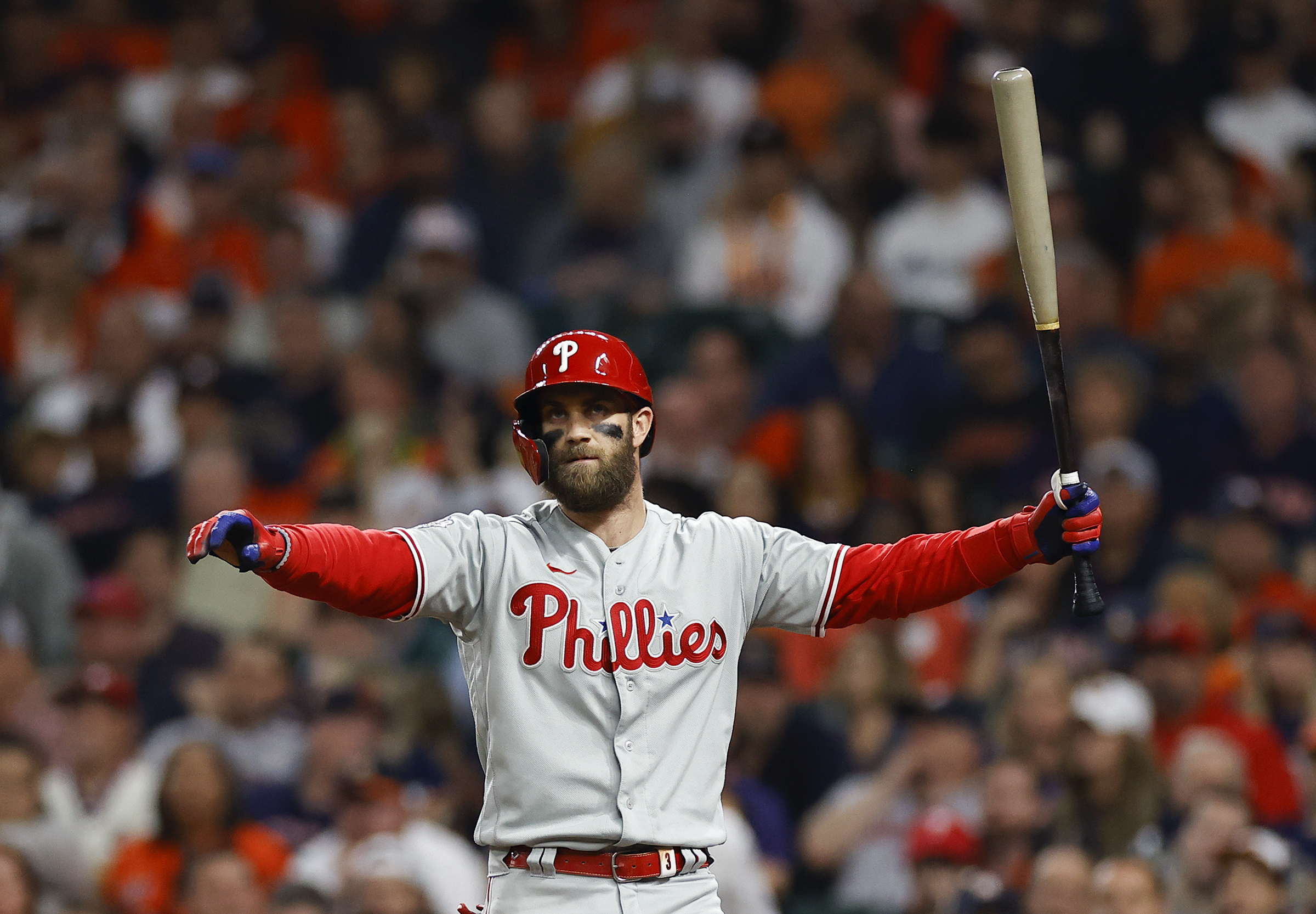 Phillies observations: Bryce Harper's brace vs. the pitch clock