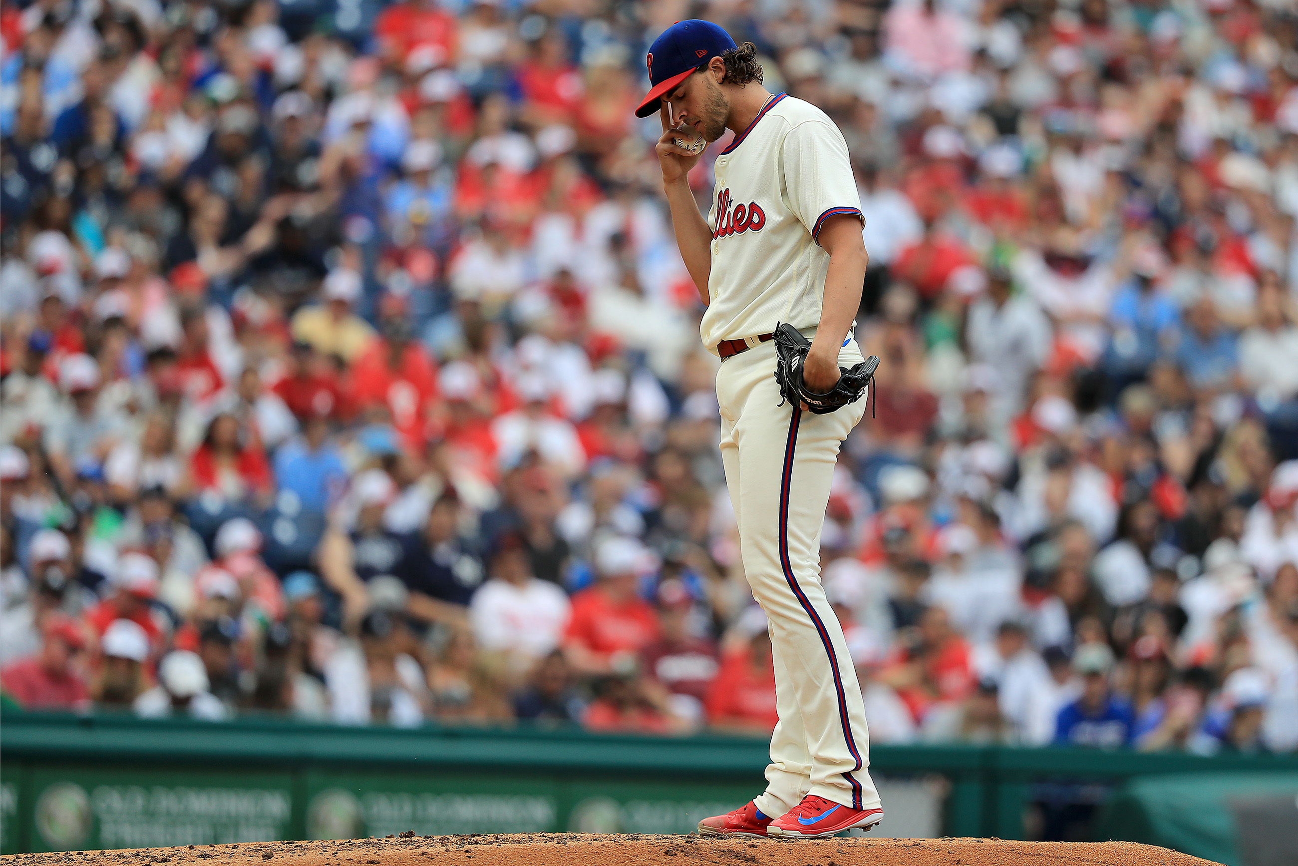 Aaron Nola outduels Max Scherzer as Phillies top Nationals - The Boston  Globe