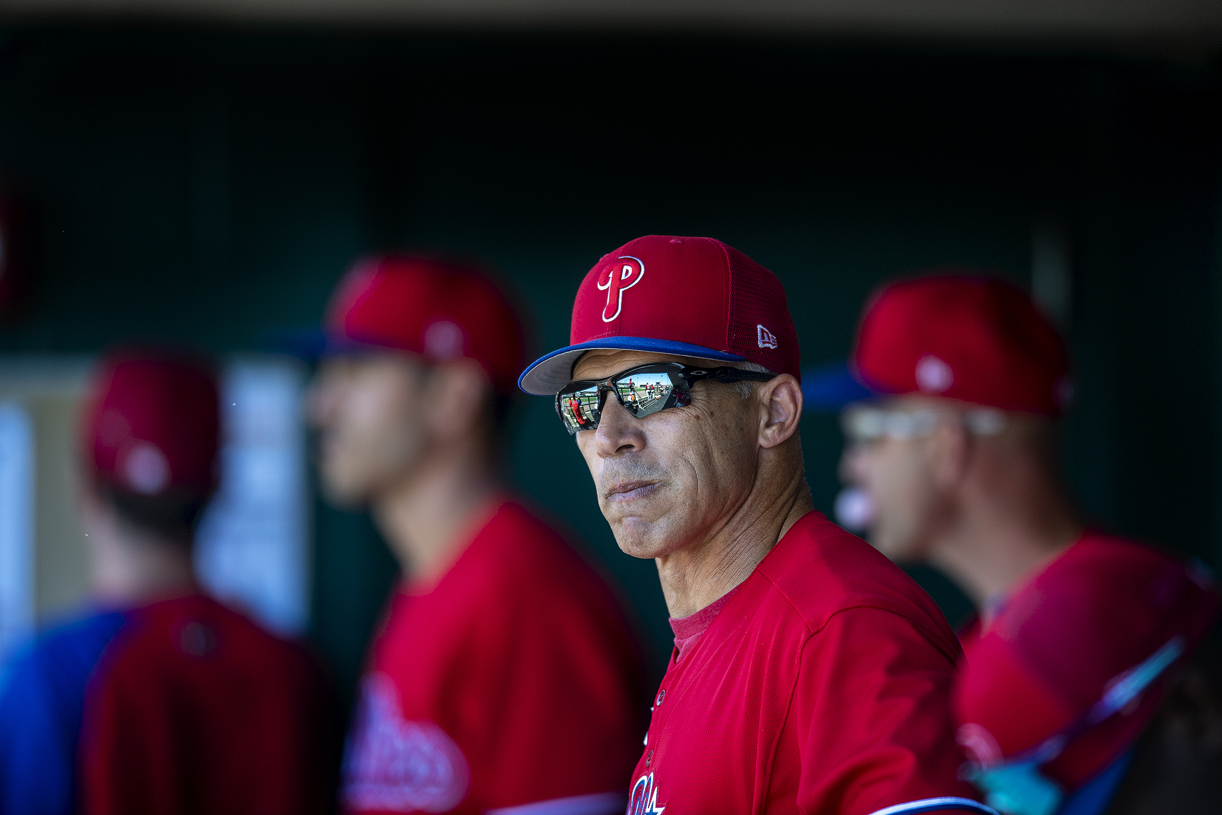 Phillies Notebook: Joe Girardi will take the hits for pulling Matt Moore  with history on the line – Reading Eagle