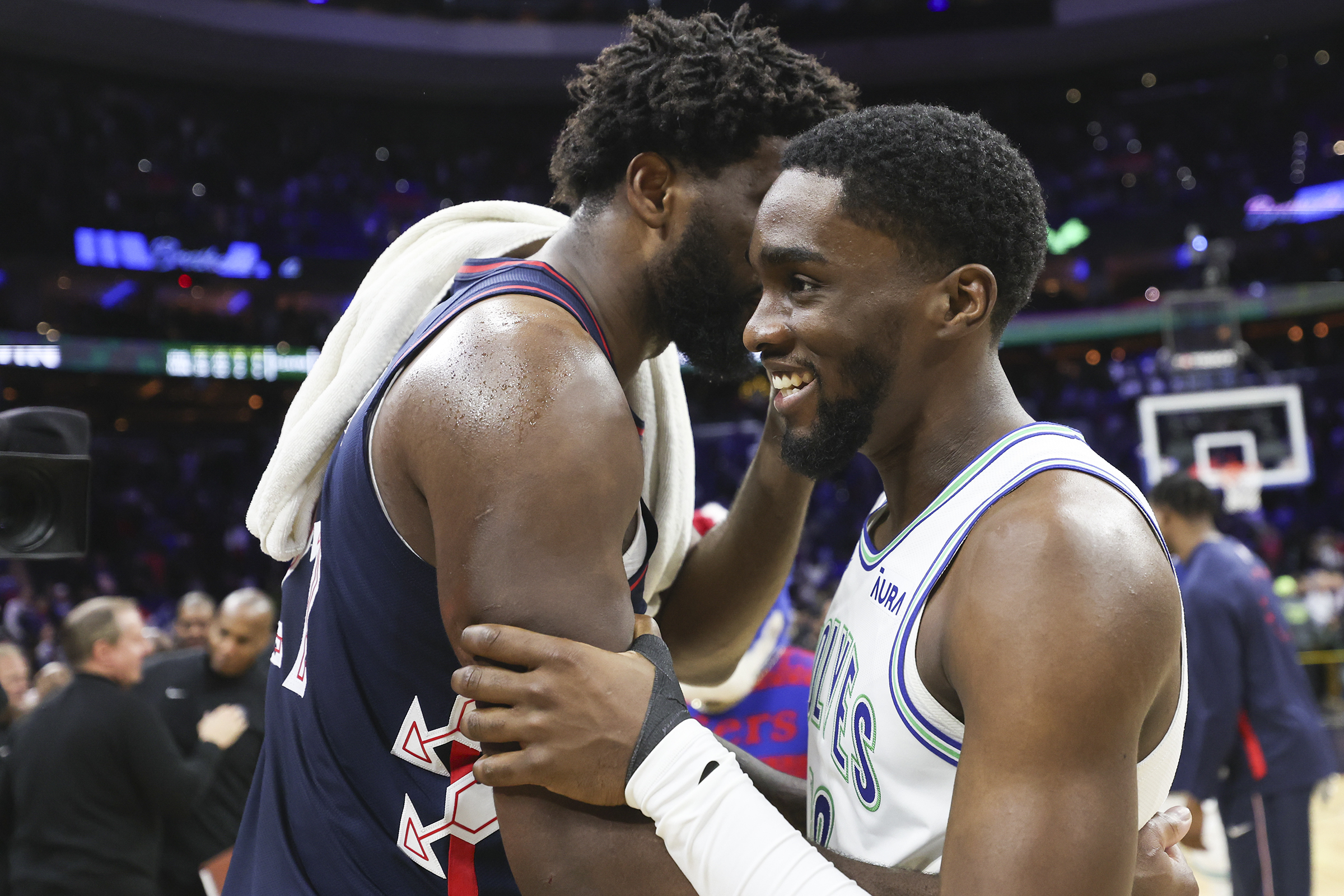 Photos of the Sixers' 127-113 victory over the Timberwolves