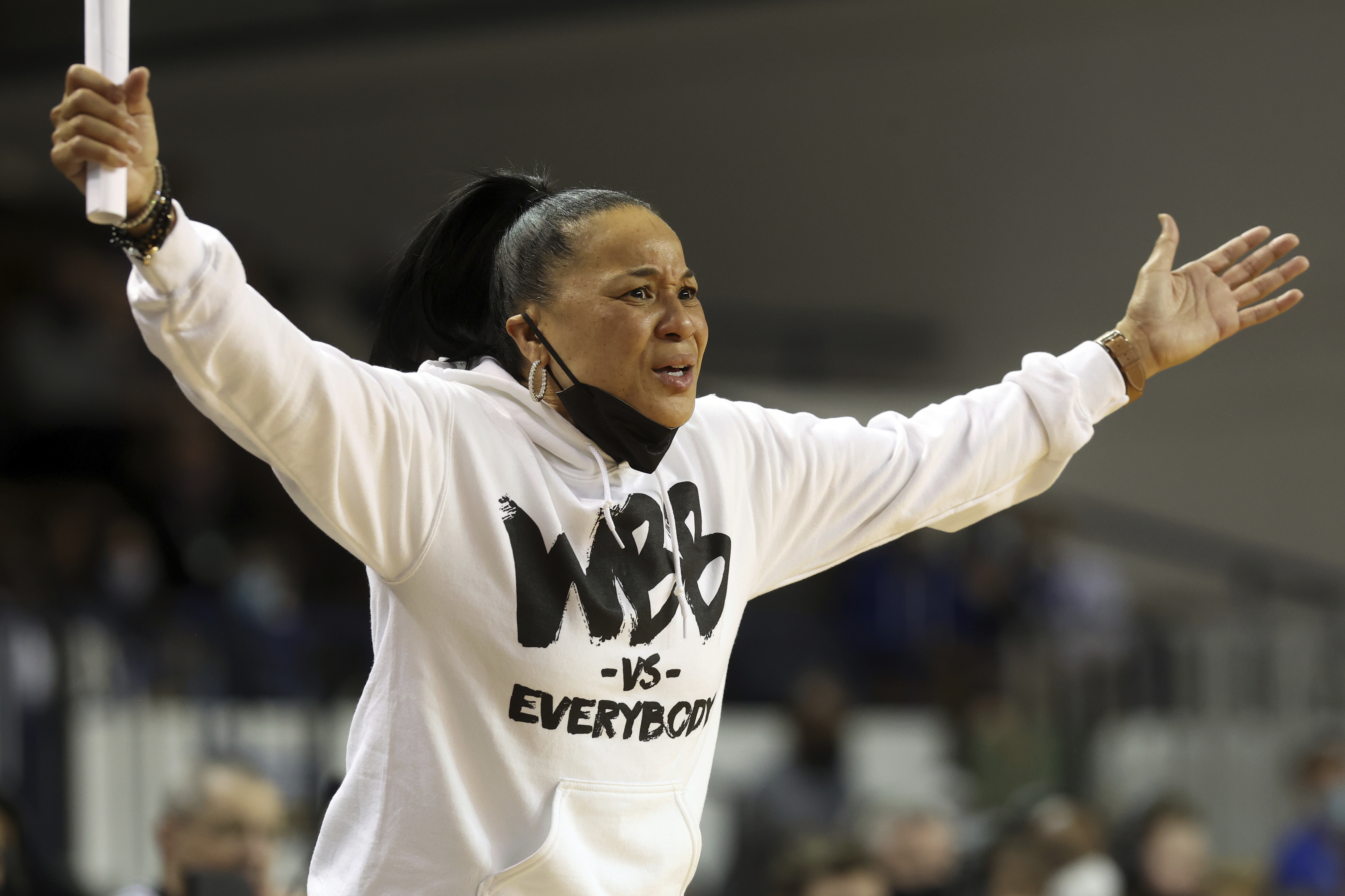 Dawn Staley is ALL IN ON THE @philadelphiaeagles 🏈🦅 (Via secnetwork/