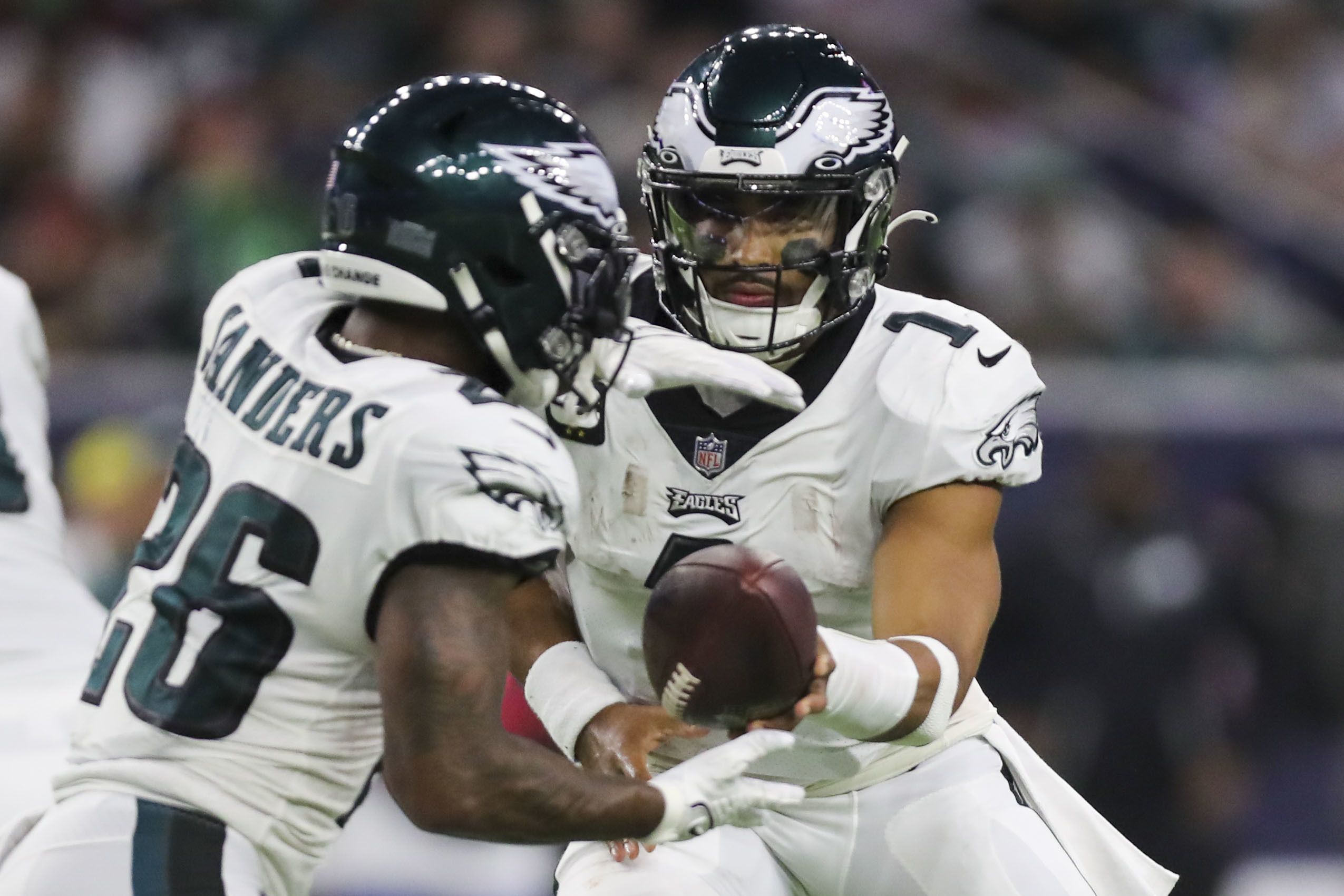 Jalen Hurts puts on a 'Southside' show for Houston in an Eagles