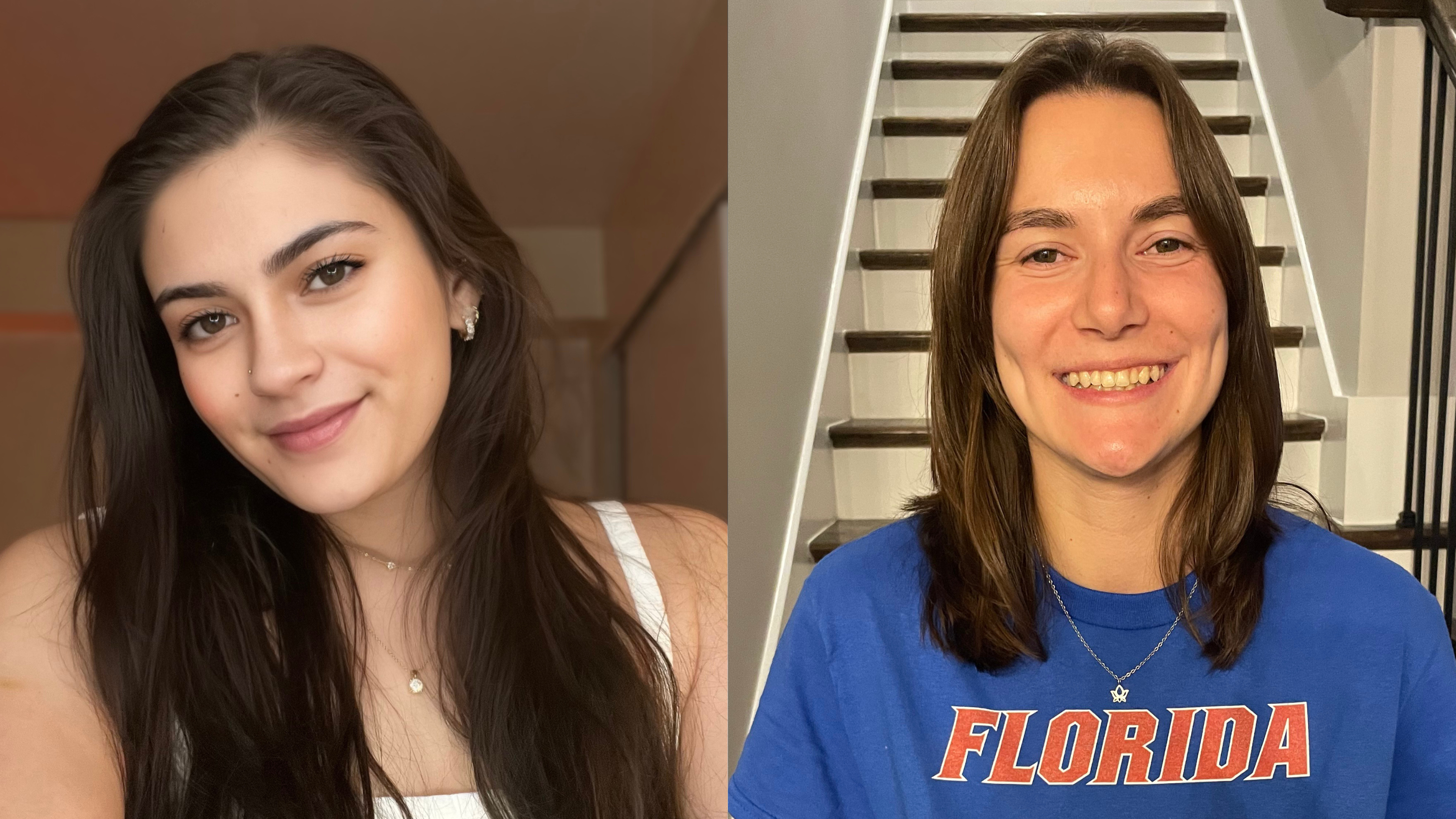 Lexi Tingley, left, and Hanna Friedenberger, right