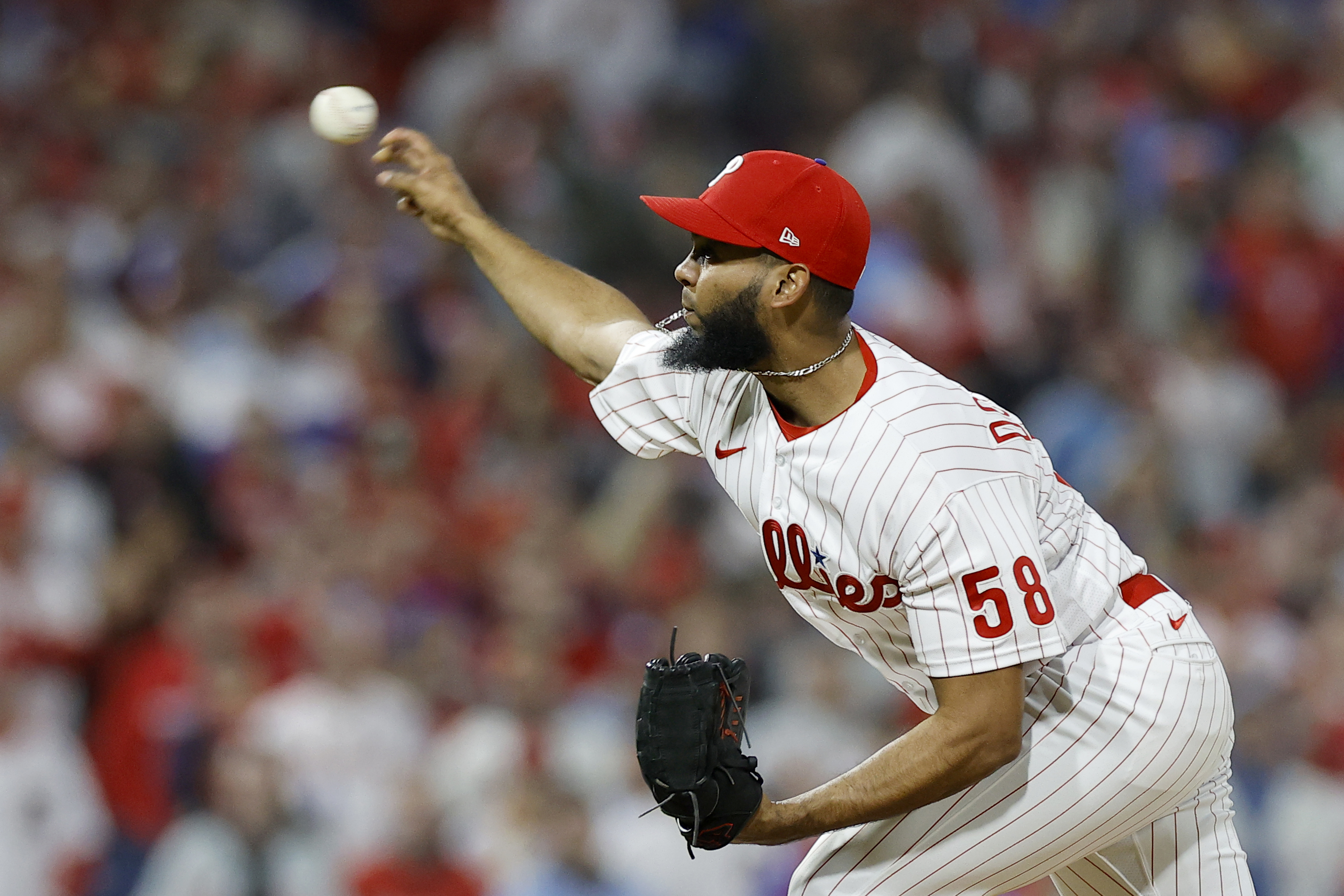 Phillies, Seranthony Dominguez let one get away in playoff atmosphere in  Atlanta – NBC Sports Philadelphia