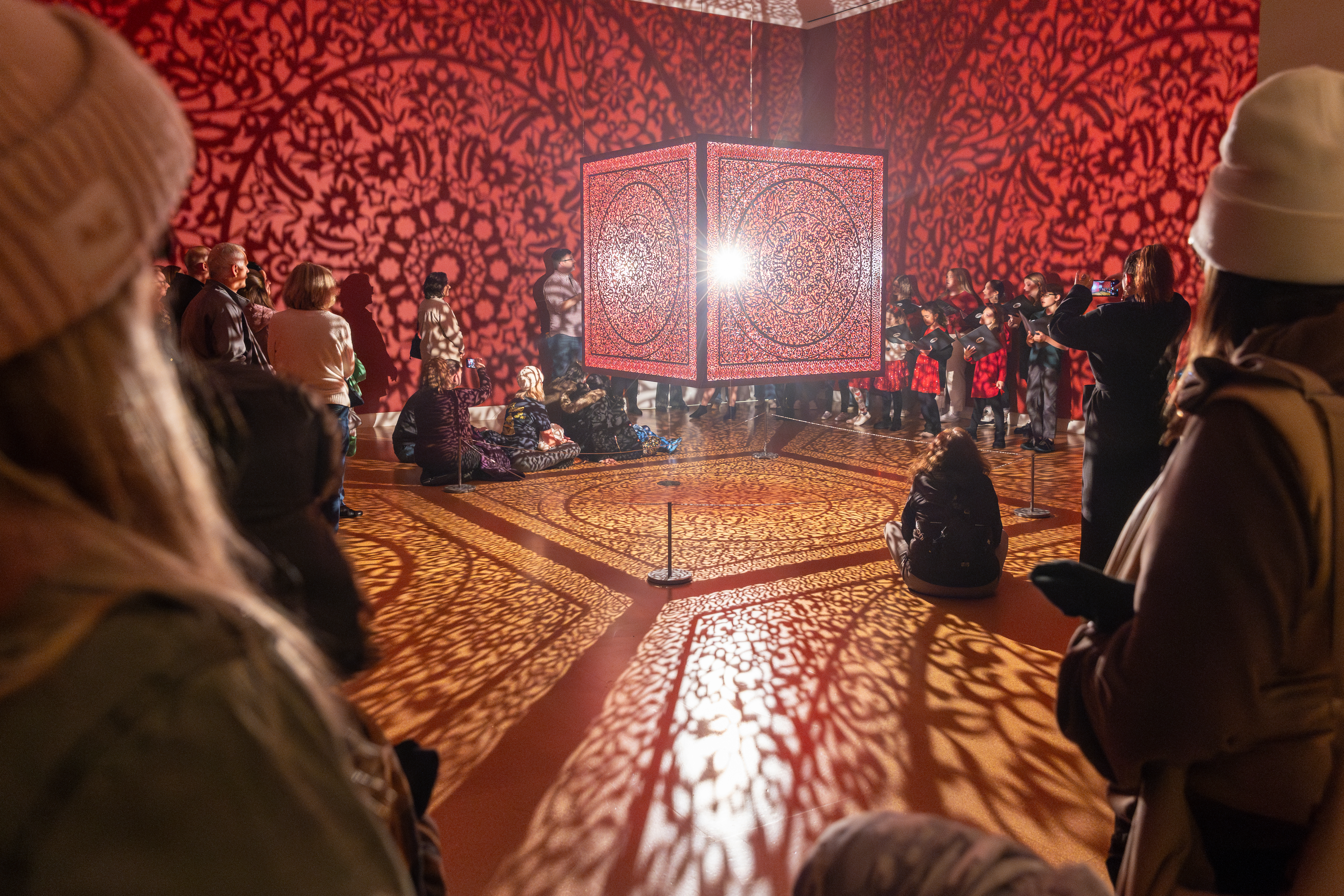 Anila Quayyum Agha's art engulfs you in its shadows at Michener