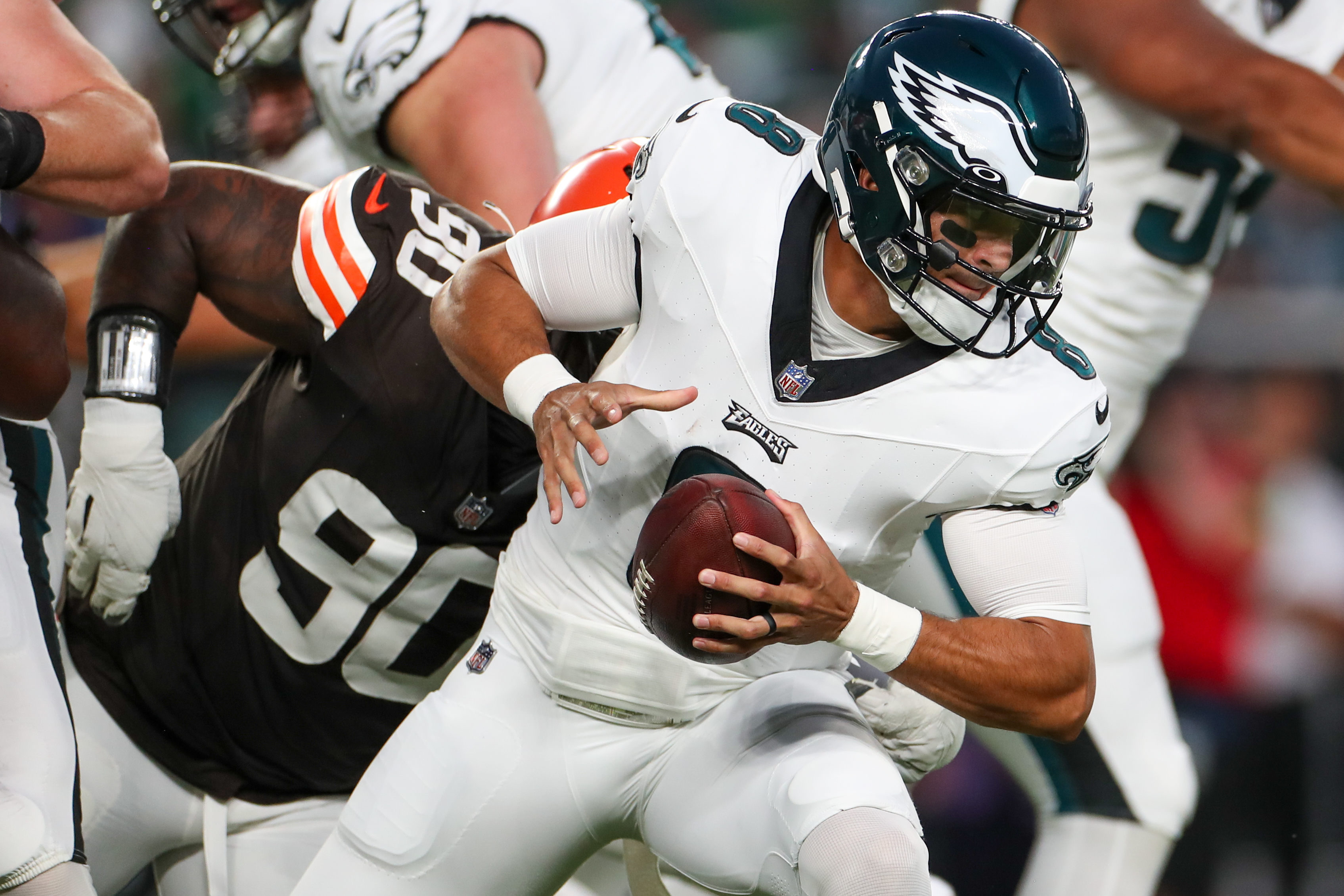 Eagles vs. Browns Injuries: Nolan Smith, Zech McPhearson, Tyrie Cleveland  Go Down Early in Preseason Game