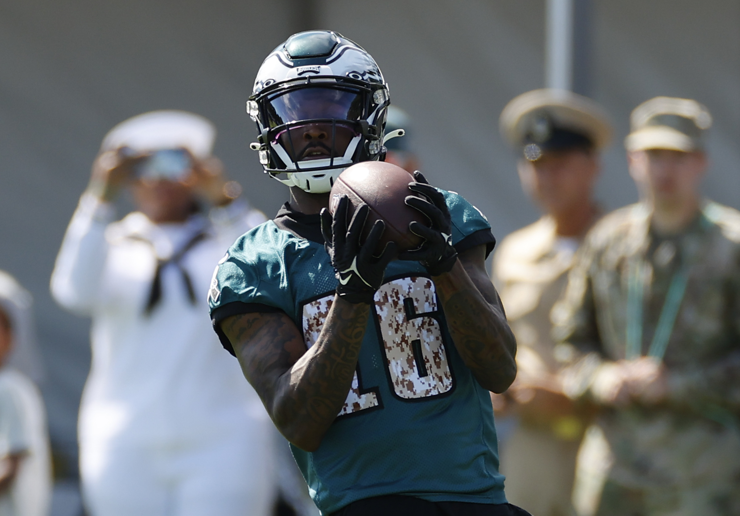 East Rutherford, New Jersey, USA. 5th Dec, 2021. Philadelphia Eagles safety  MARCUS EPPS (22) and teammates are seen at MetLife Stadium in East  Rutherford New Jersey Philadelphia defeats New York 33-18 (Credit