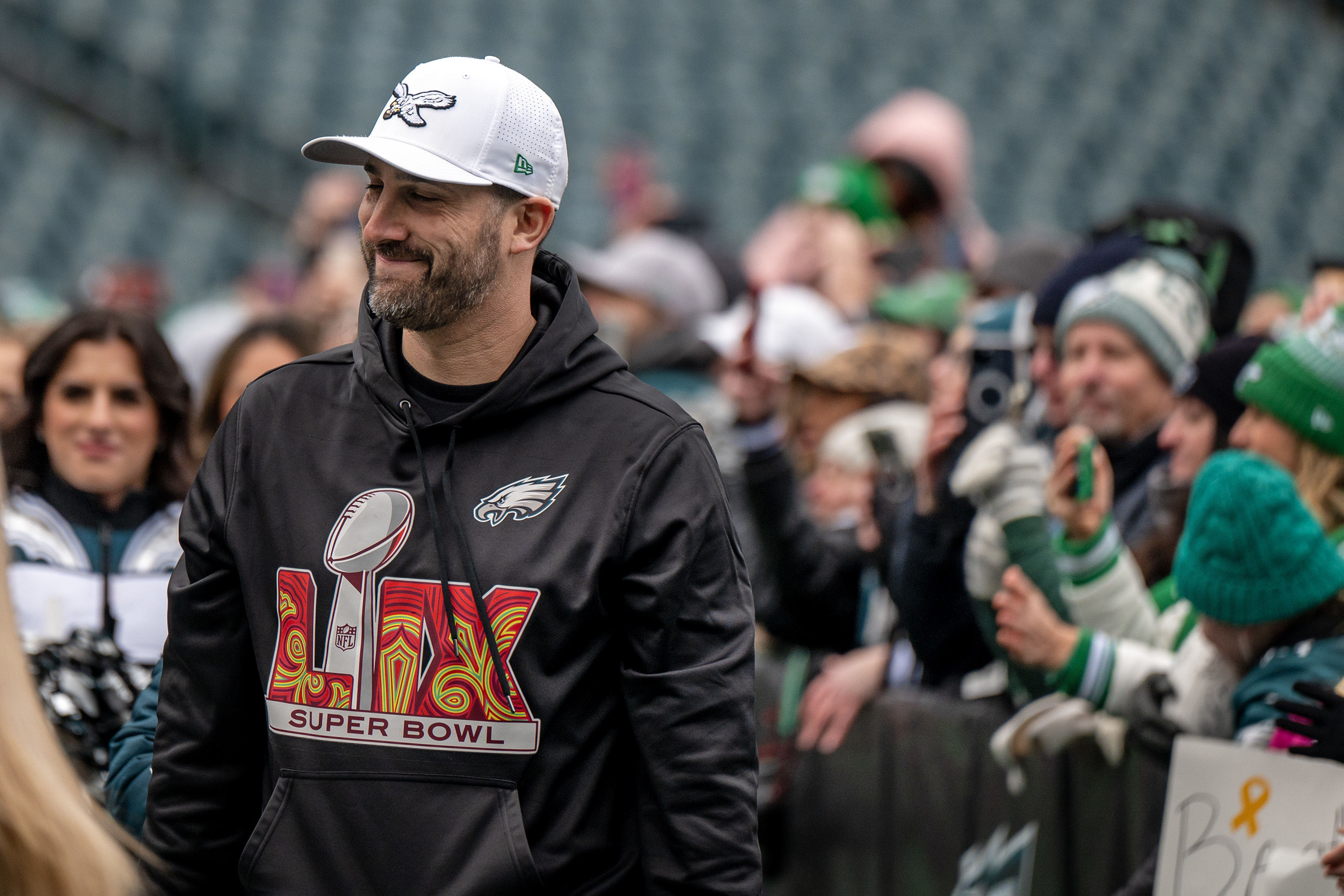 Eagles fans send team off to New Orleans Super Bowl against Chiefs