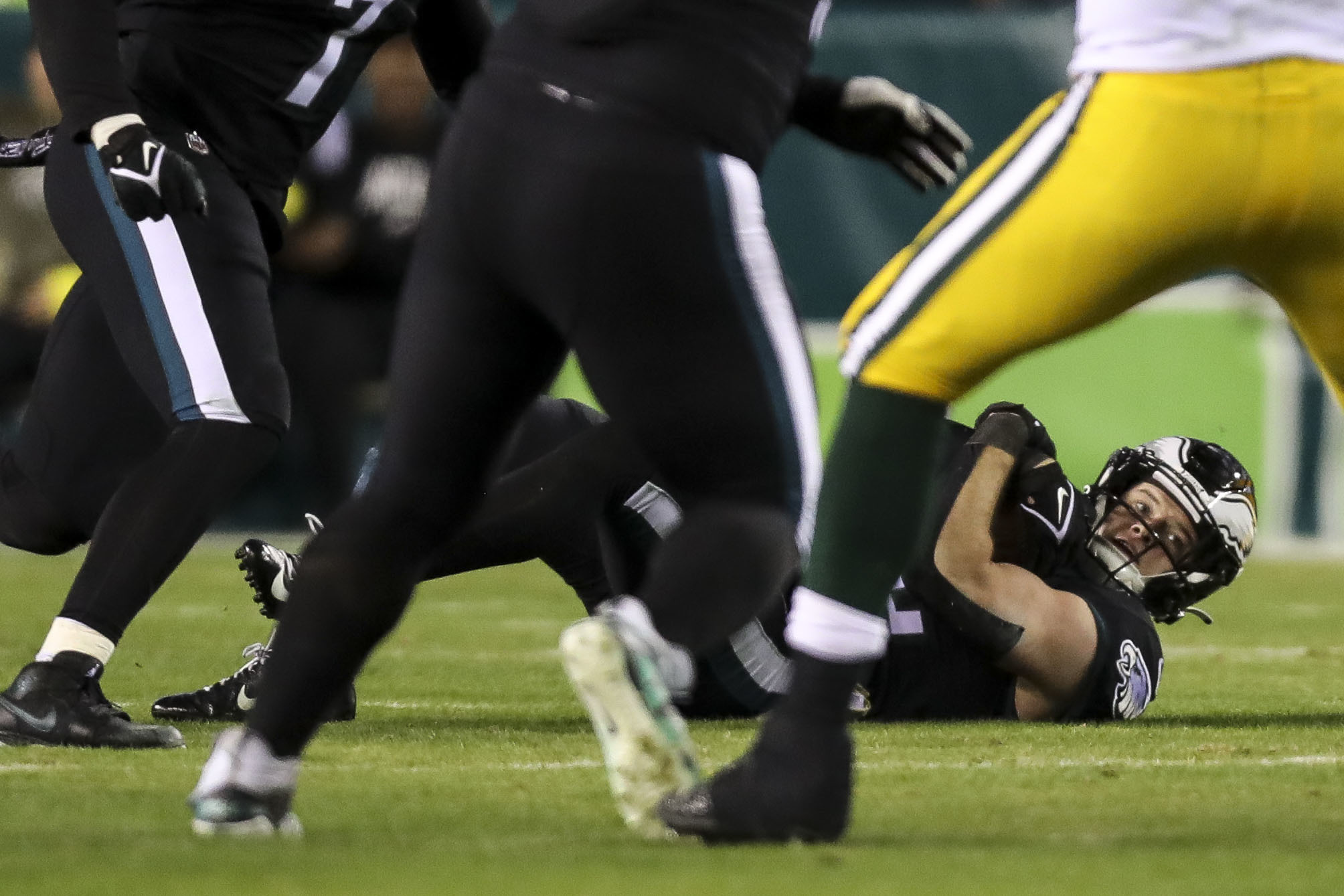 Eagles' Reed Blankenship picks off Aaron Rodgers, making the improbable  play that his father foretold