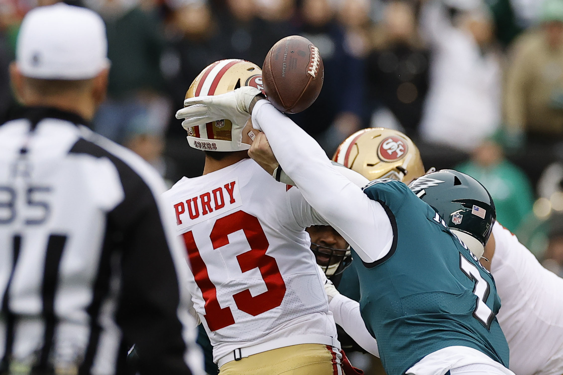 NFL changes QB rules after Eagles beat up Brock Purdy, Josh Johnson and the  49ers