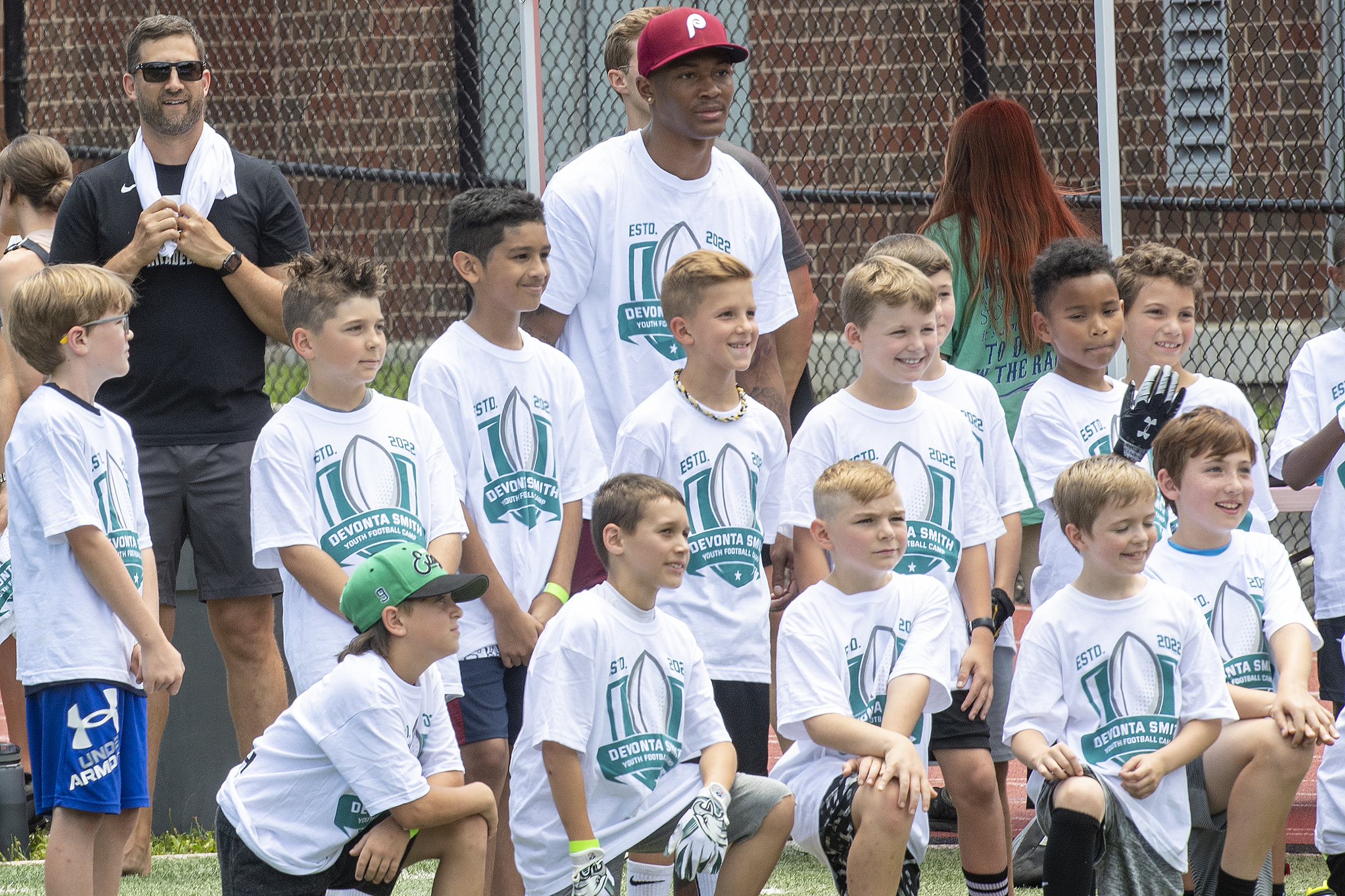 Eagles' DeVonta Smith hosts football camp in South Jersey (PHOTOS