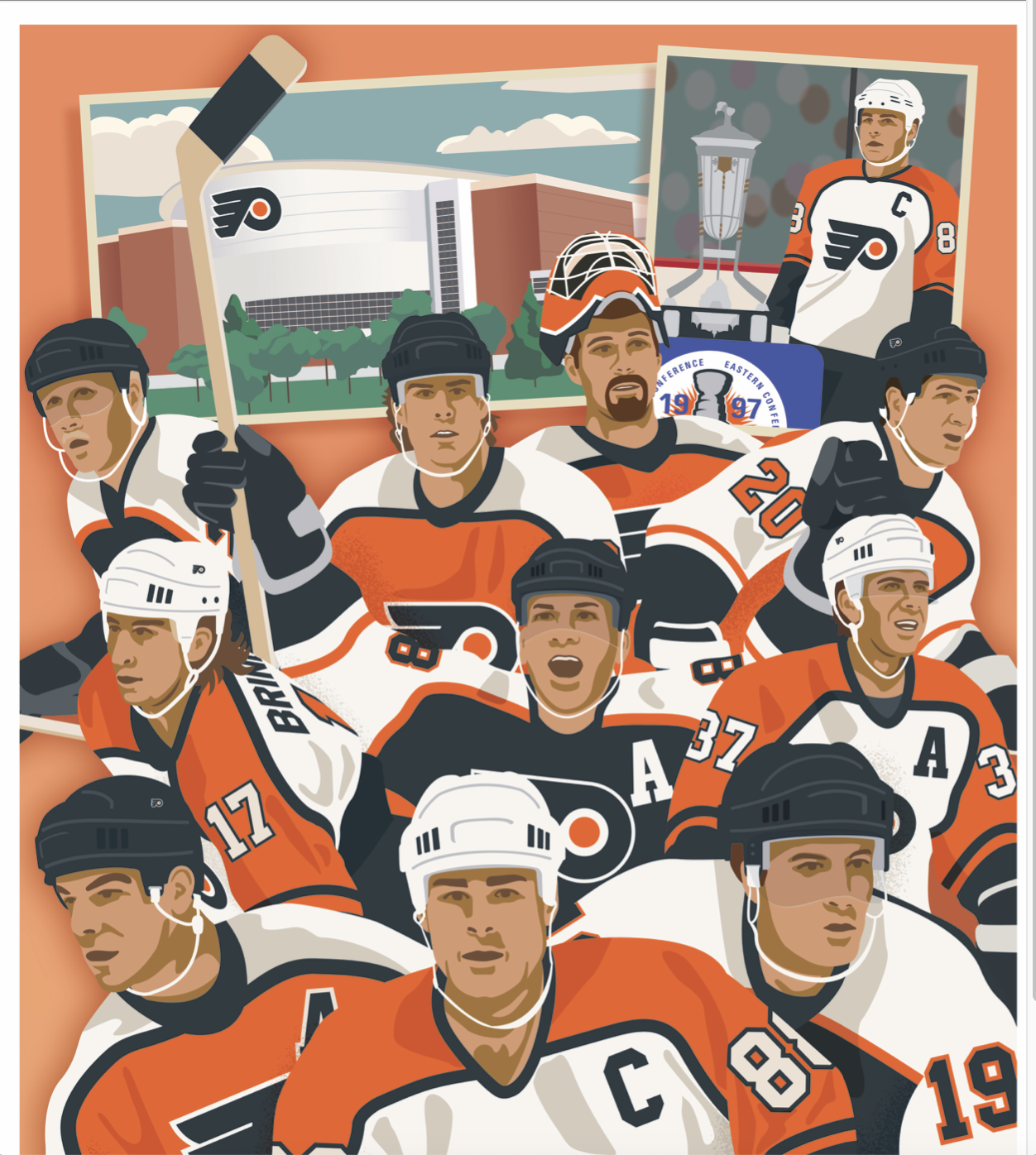 Philadelphia Flyers Retired Numbers Project — Josh Ash Design
