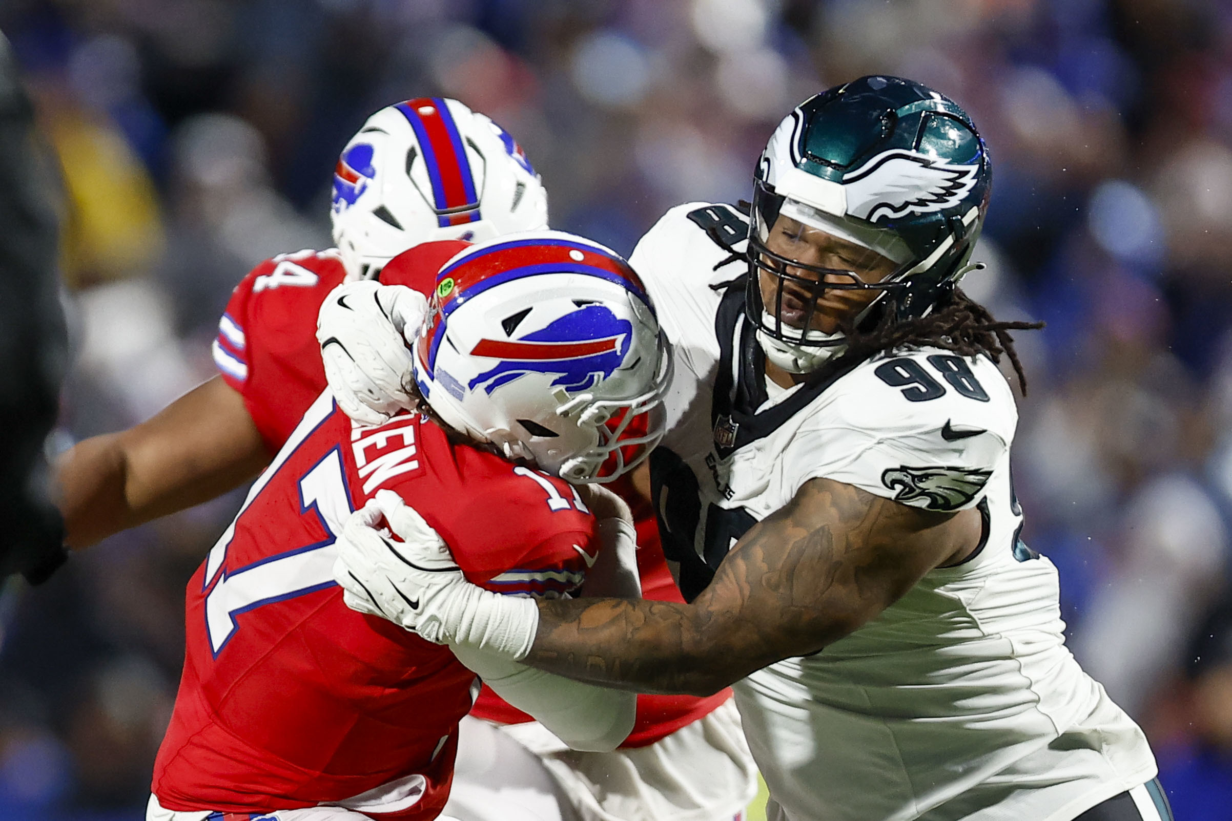 Jalen Carter and Eagles defense come through in victory over Bills