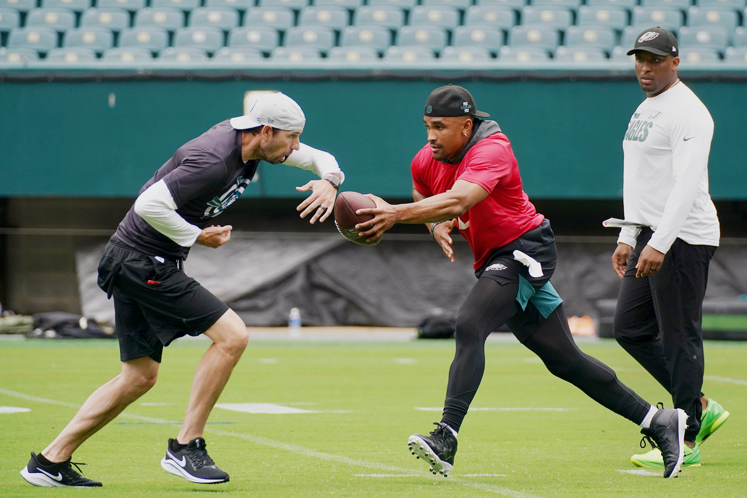 Eagles offensive coordinator Brian Johnson under fire for