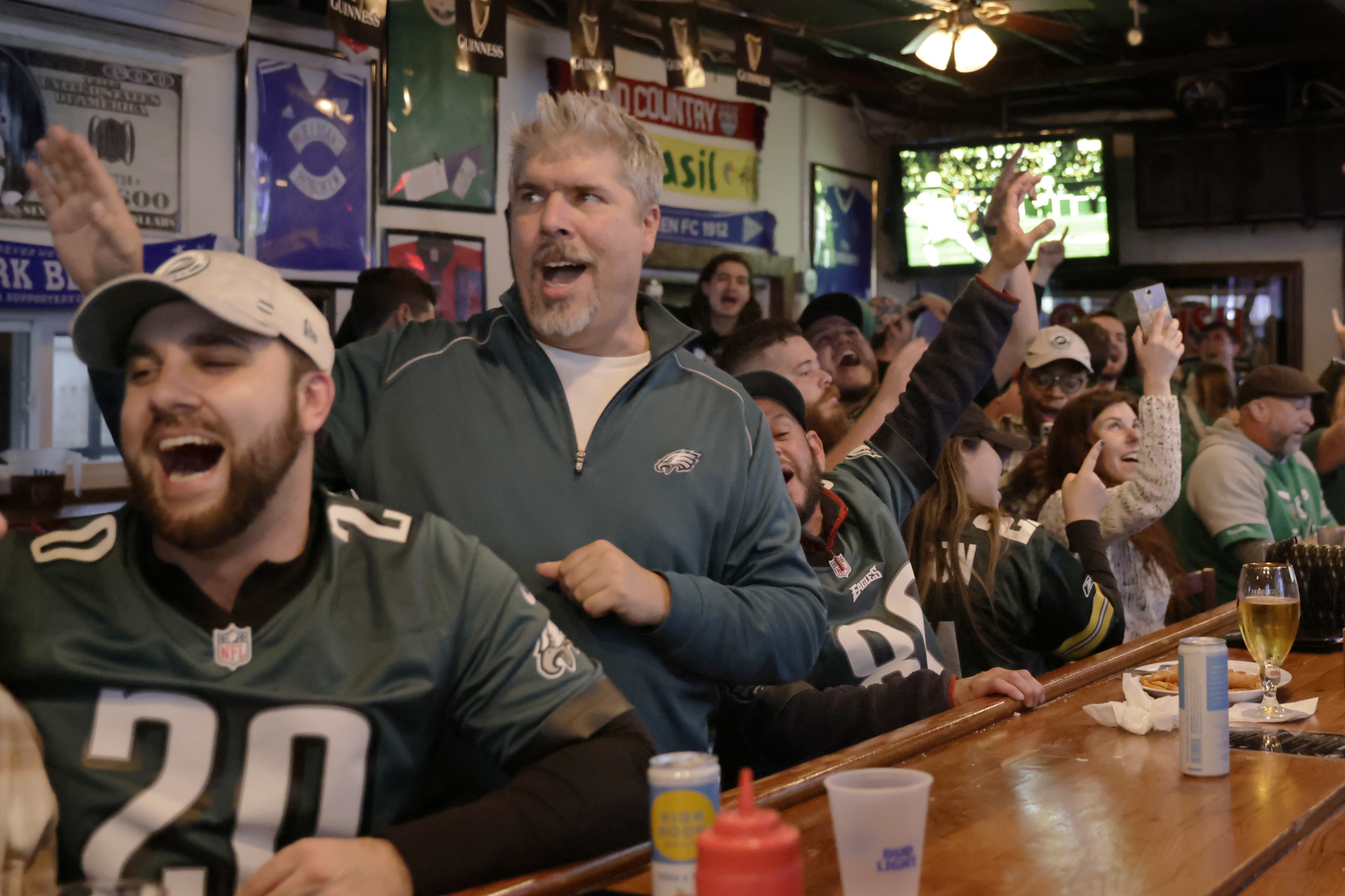 Philadelphia Eagles Club of Hoboken at Mulligan's Pub an oasis for Philly  football fans