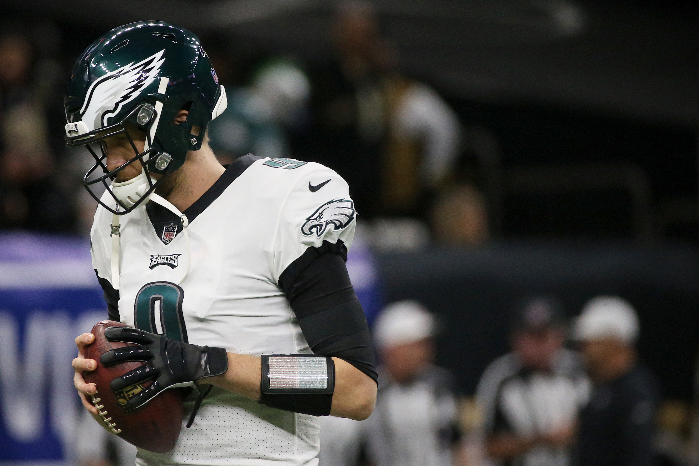 With new number, former Eagles quarterback Nick Foles goes 'back