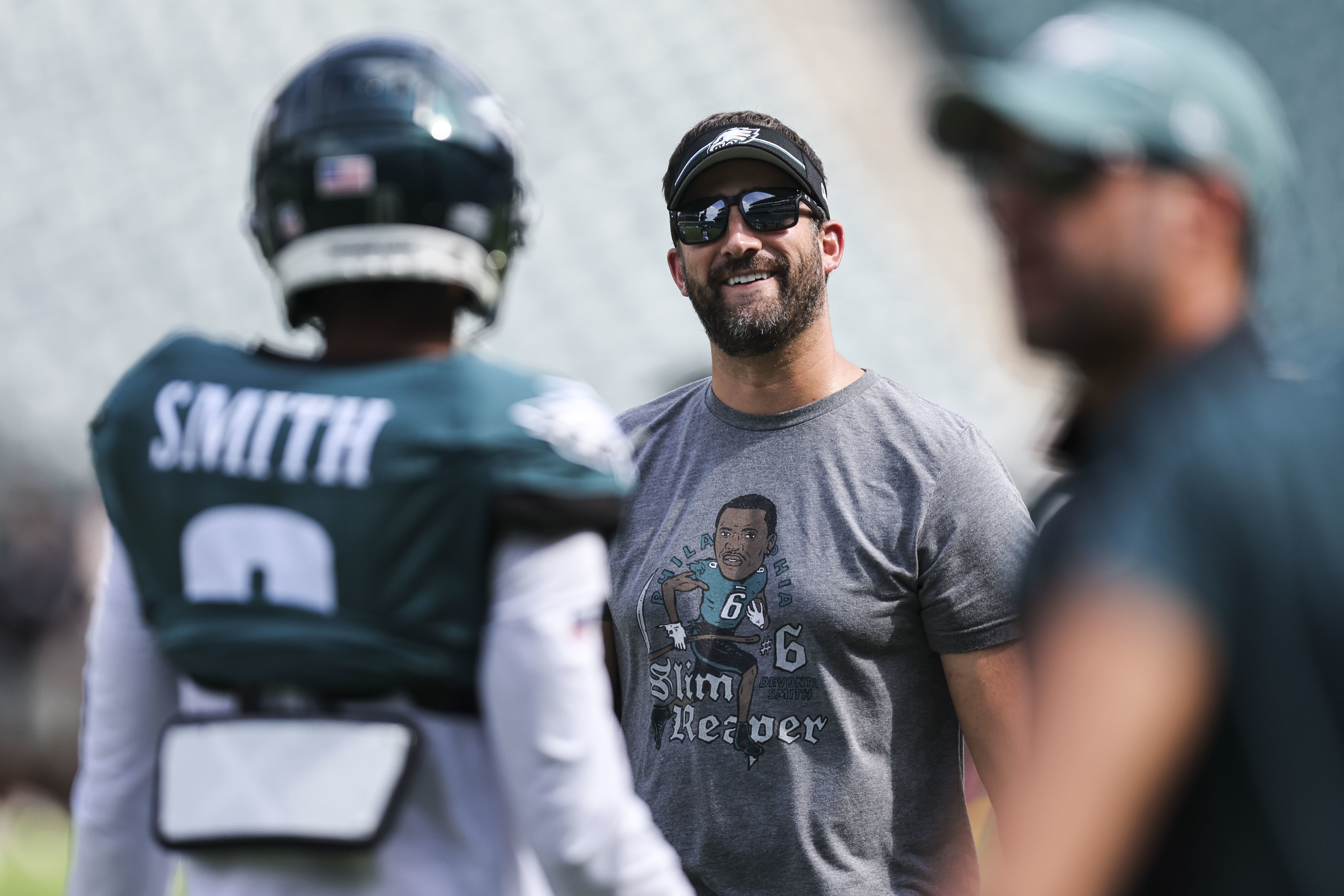 Eagles' Nick Sirianni talks DeVonta Smith as a punt returner