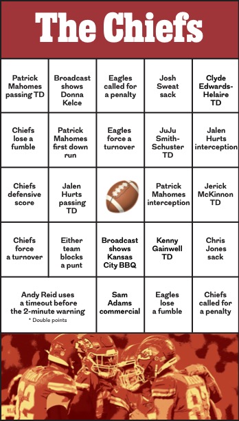 Play Super Bowl BINGO! Get your online game card here