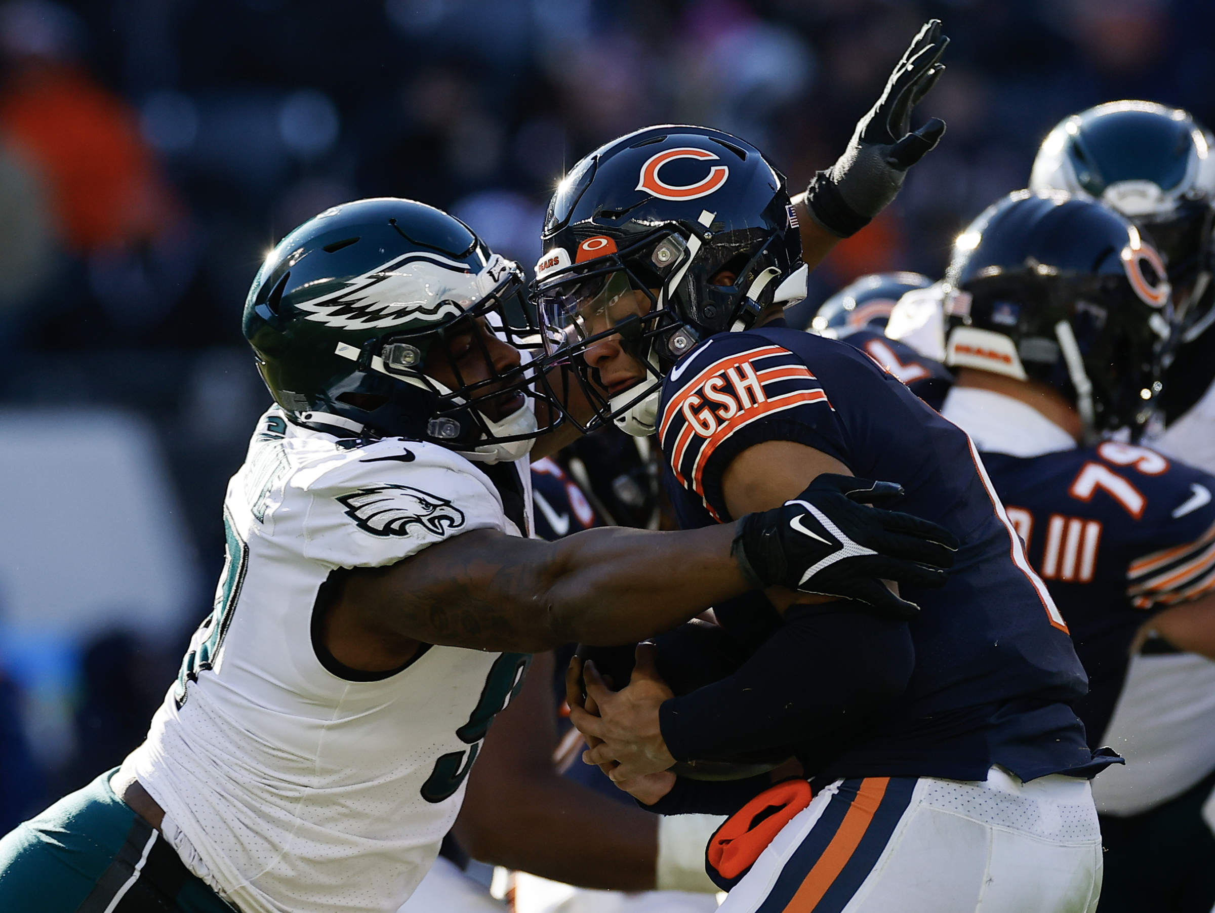 Philadelphia Eagles' Haason Reddick walks to the field during NFL  divisional round playoff football game, Saturday, Jan. 21, 2023, in  Philadelphia. (AP Photo/Matt Slocum Stock Photo - Alamy