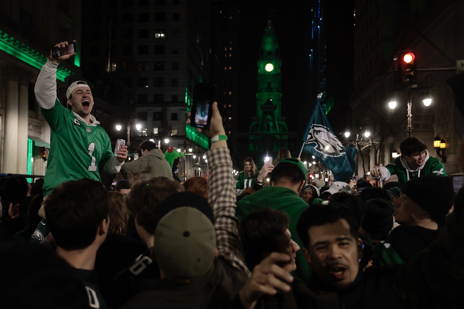 Eagles fans celebrate Super Bowl 2025 win over Kansas City Chiefs
