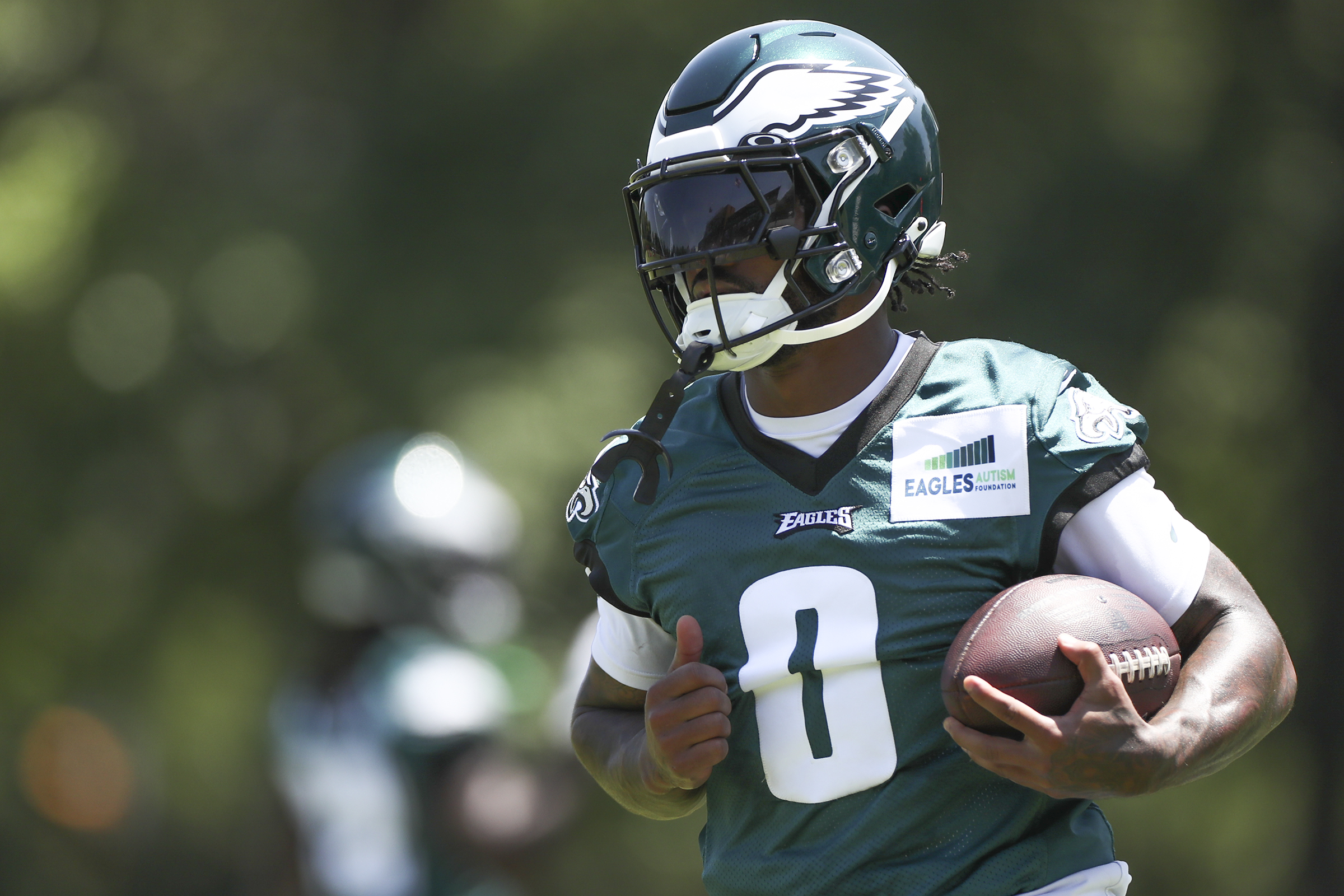 Eagles training camp 2023: How top position battles are going, including at  offensive line, running back 