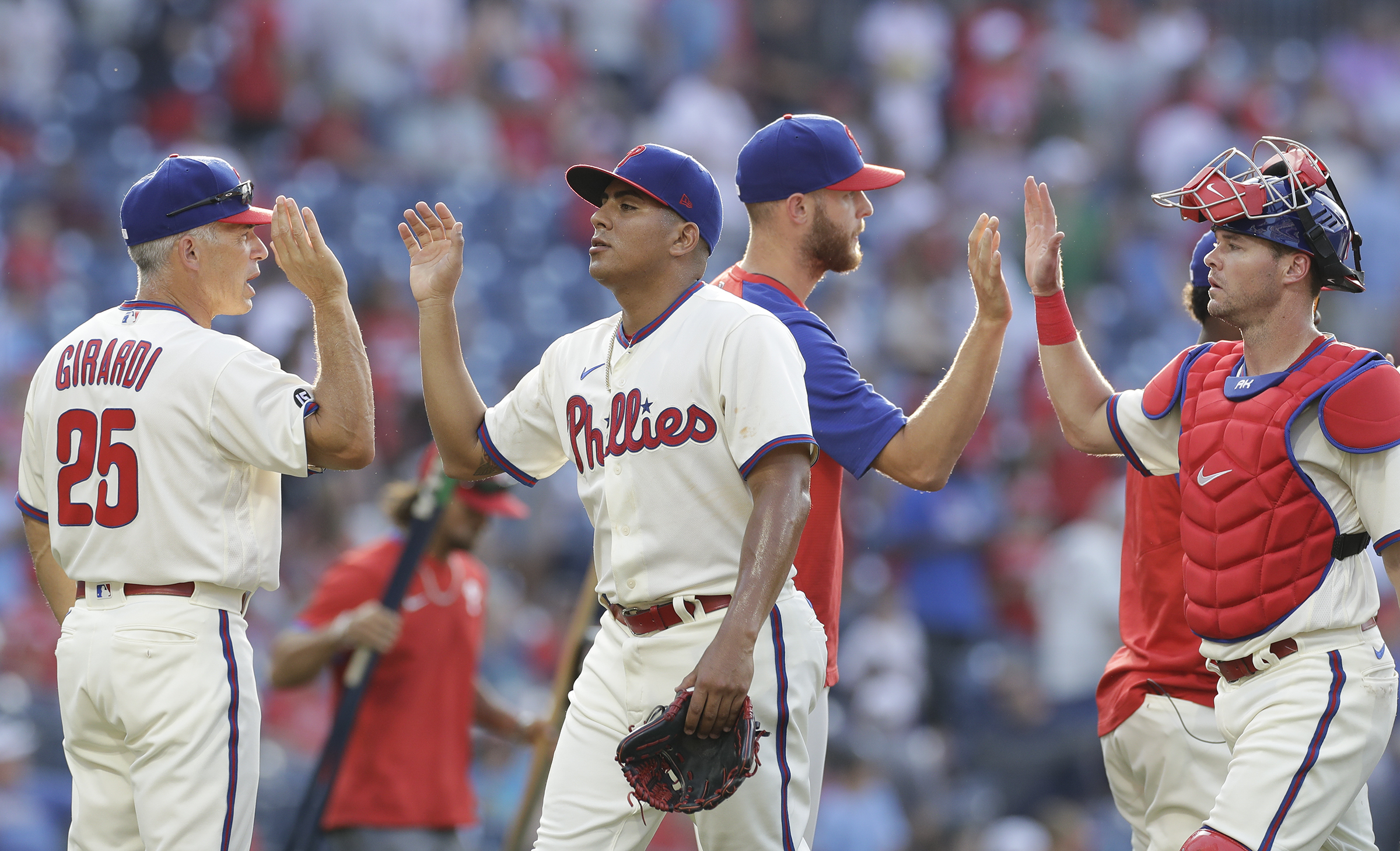 How Phillies slugger Rhys Hoskins' batting stance evolved from last season  through a quarantine