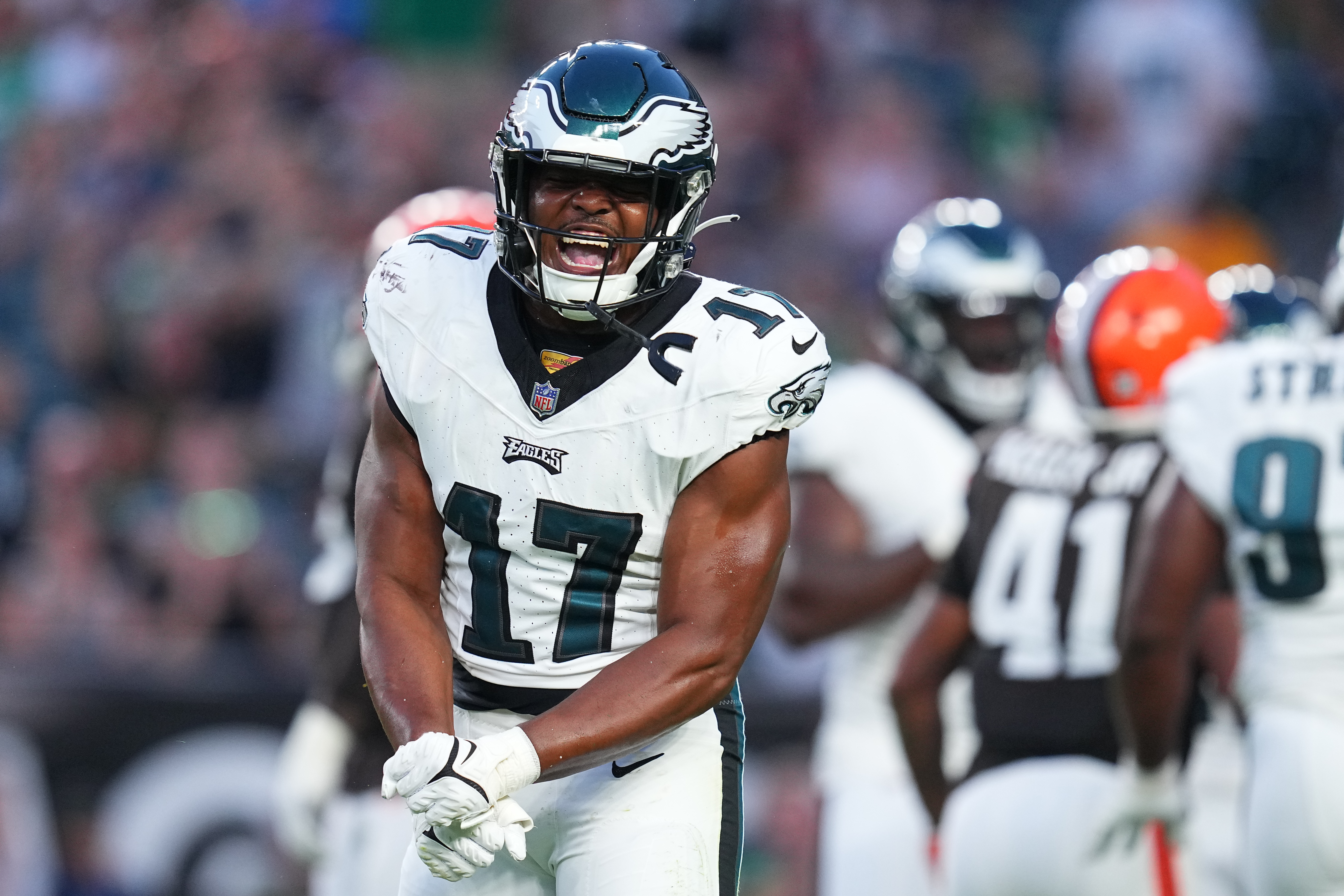 Eagles-Browns joint practice takeaways: Jalen Carter, DeVonta Smith put on  a show against Cleveland 