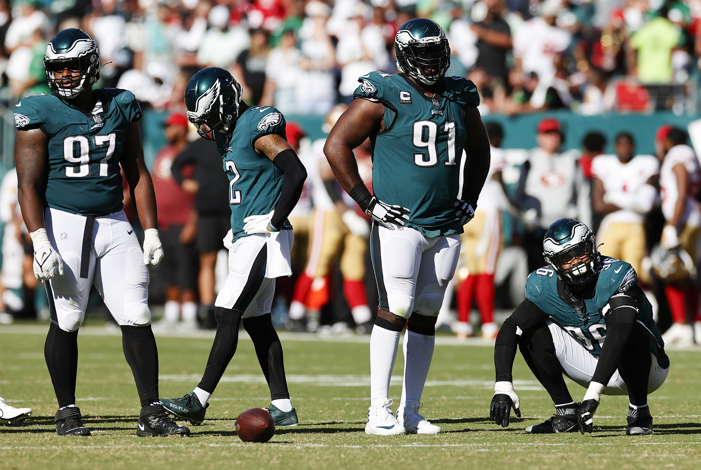 Eagles defense held up against 49ers, but a few costly penalties