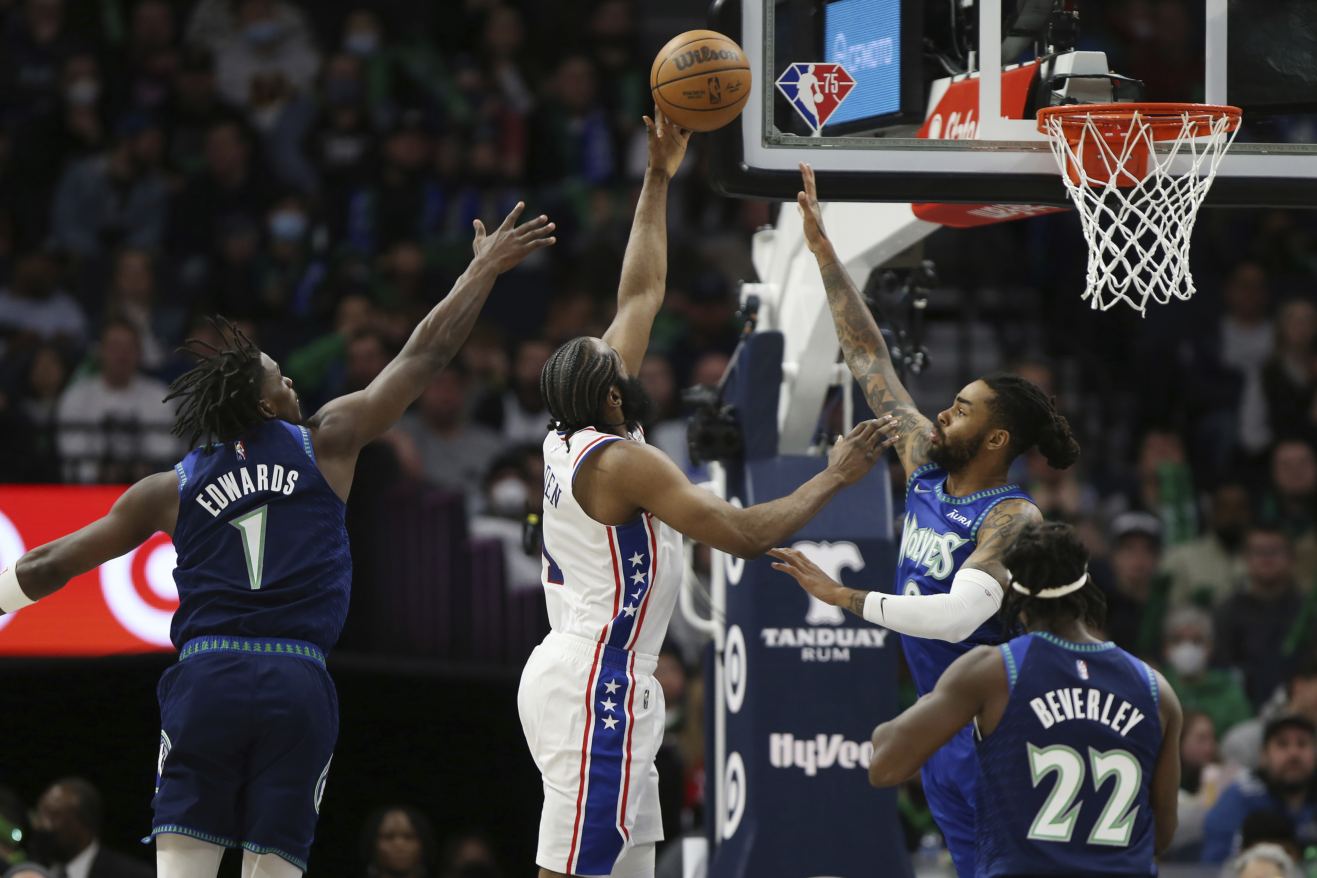 Harden makes 76ers debut in blowout win over Timberwolves – KXAN Austin