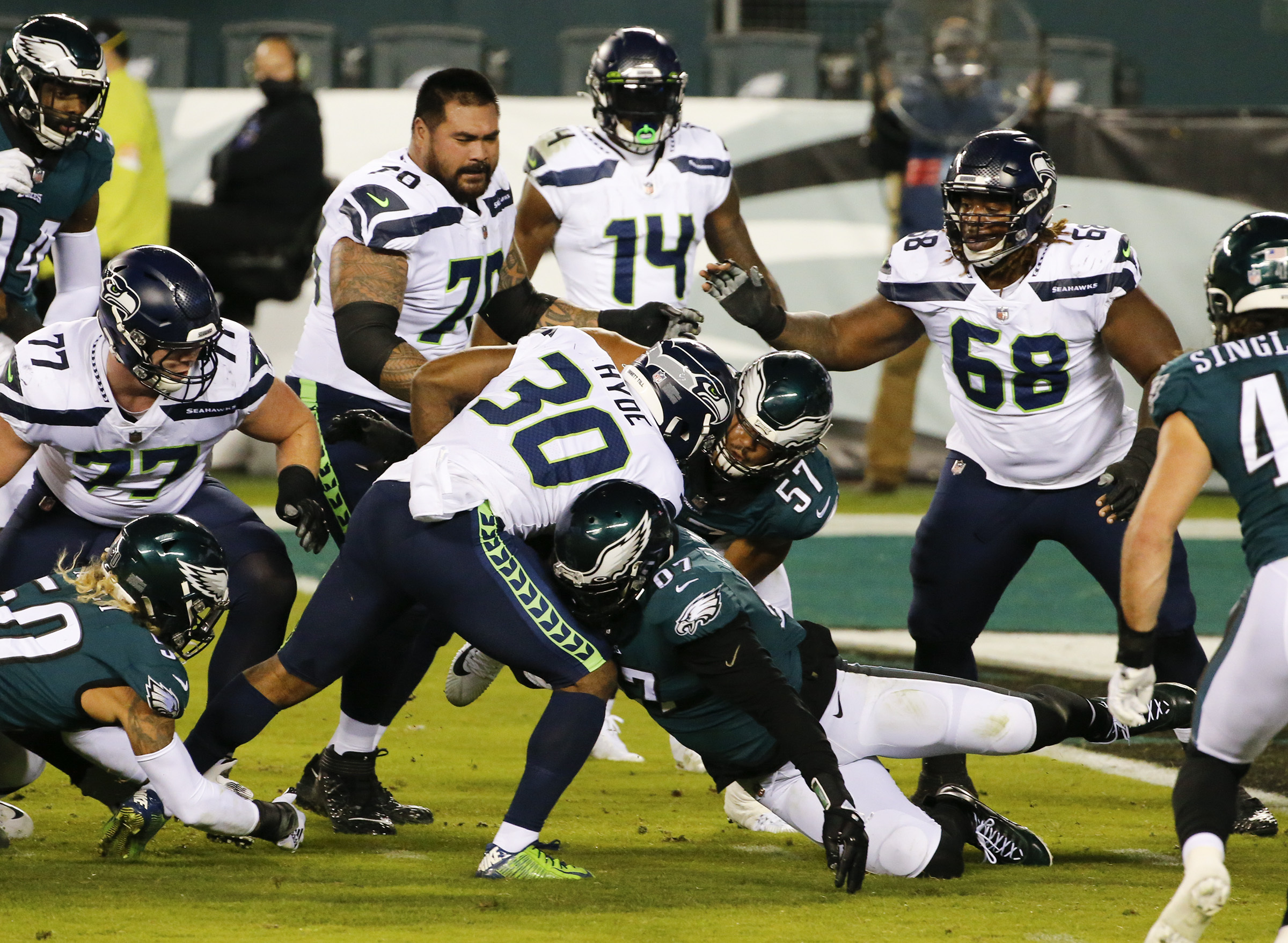 Overmatched and out: Offensive ineptitude dooms Seahawks in wild