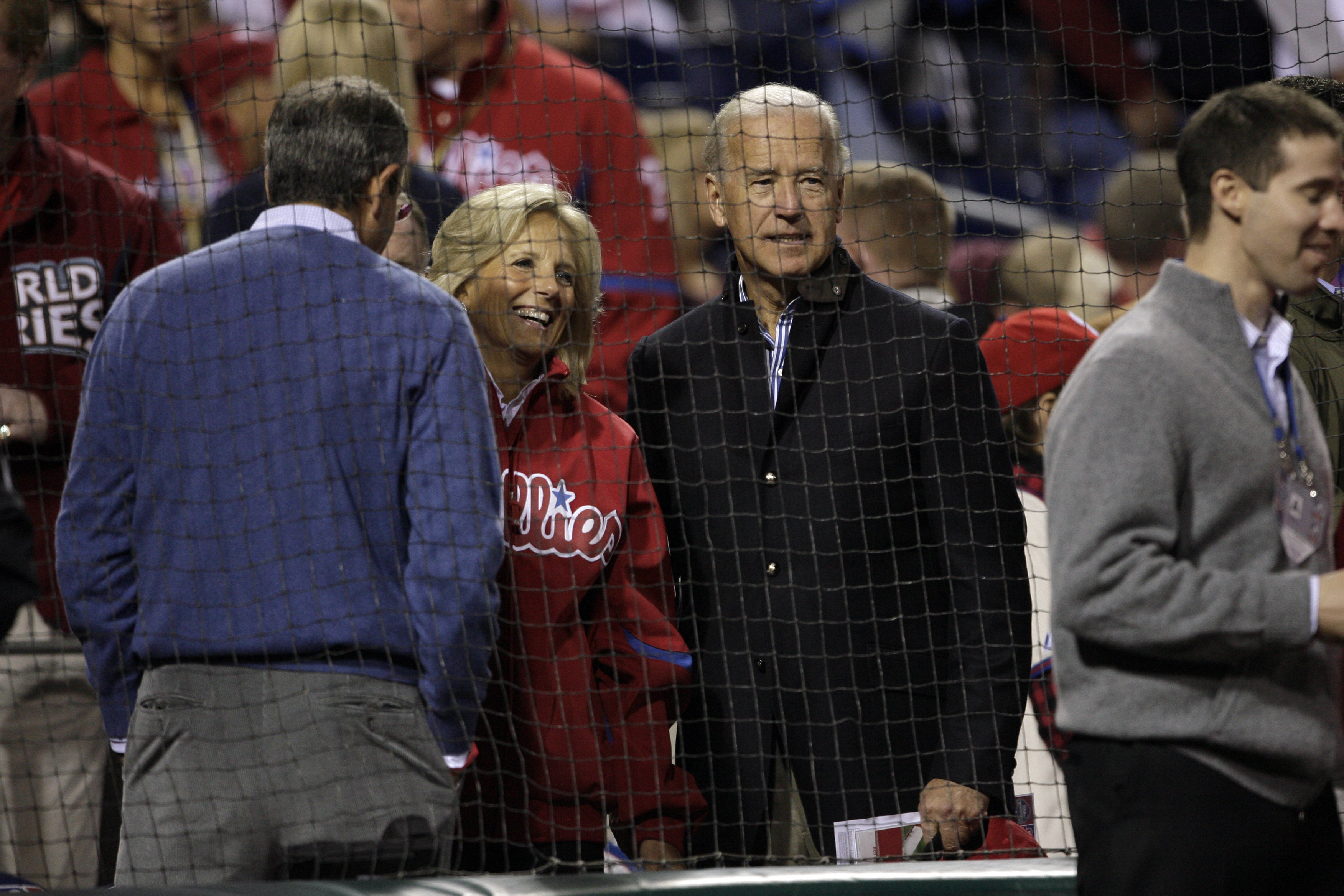 First lady Jill Biden makes appearance before Phillies game