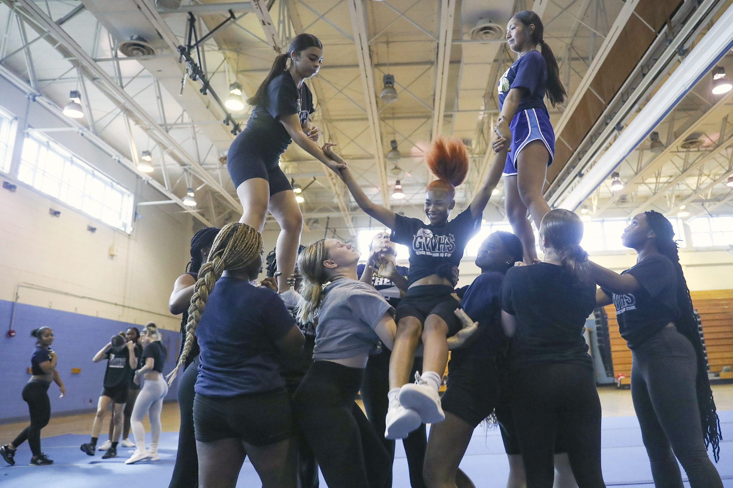 The George Washington cheer team is Philly's first to make it to nationals.  But they need a fundraising miracle