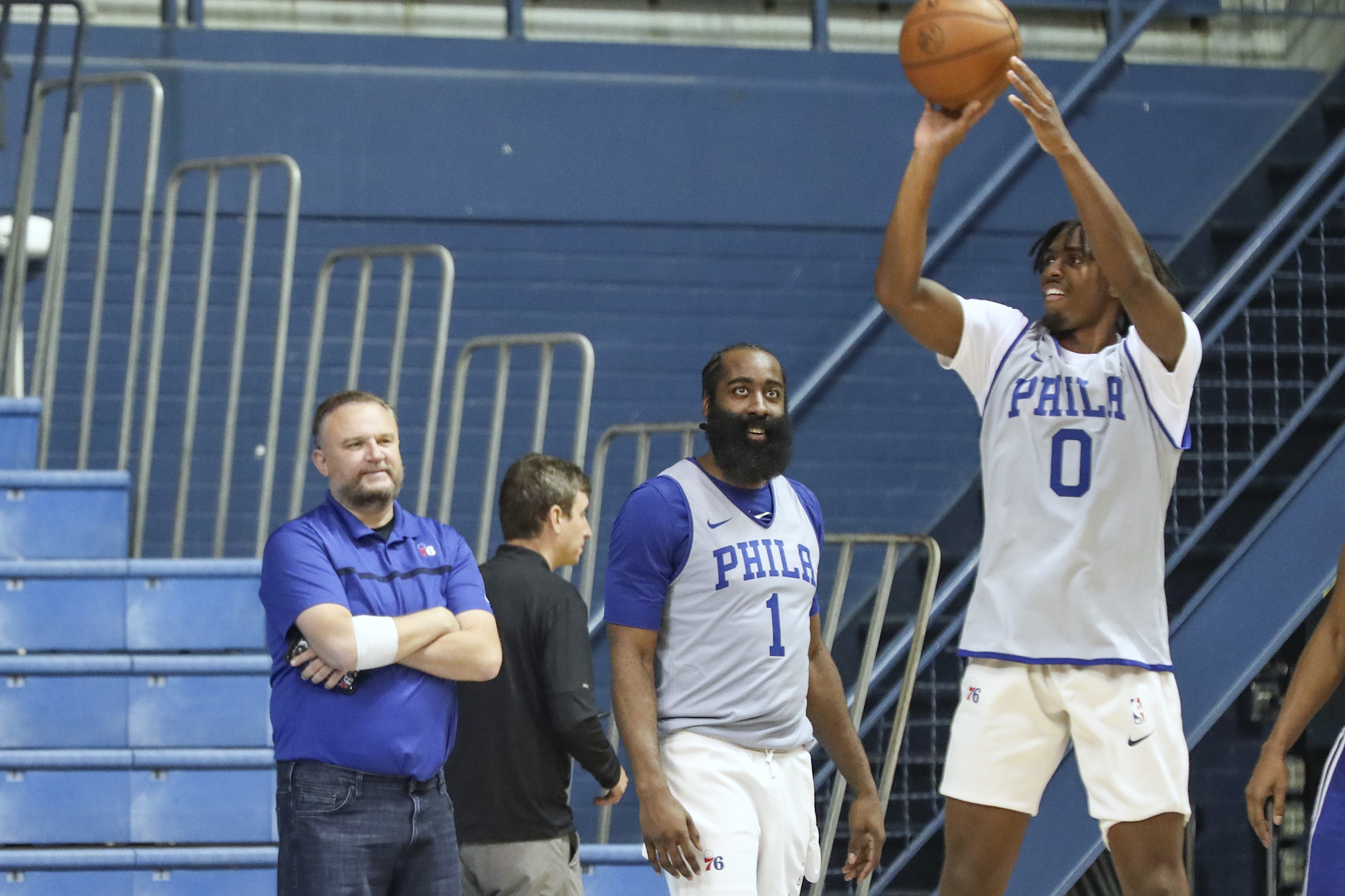 James Harden all smiles as he excels in Philadelphia 76ers debut