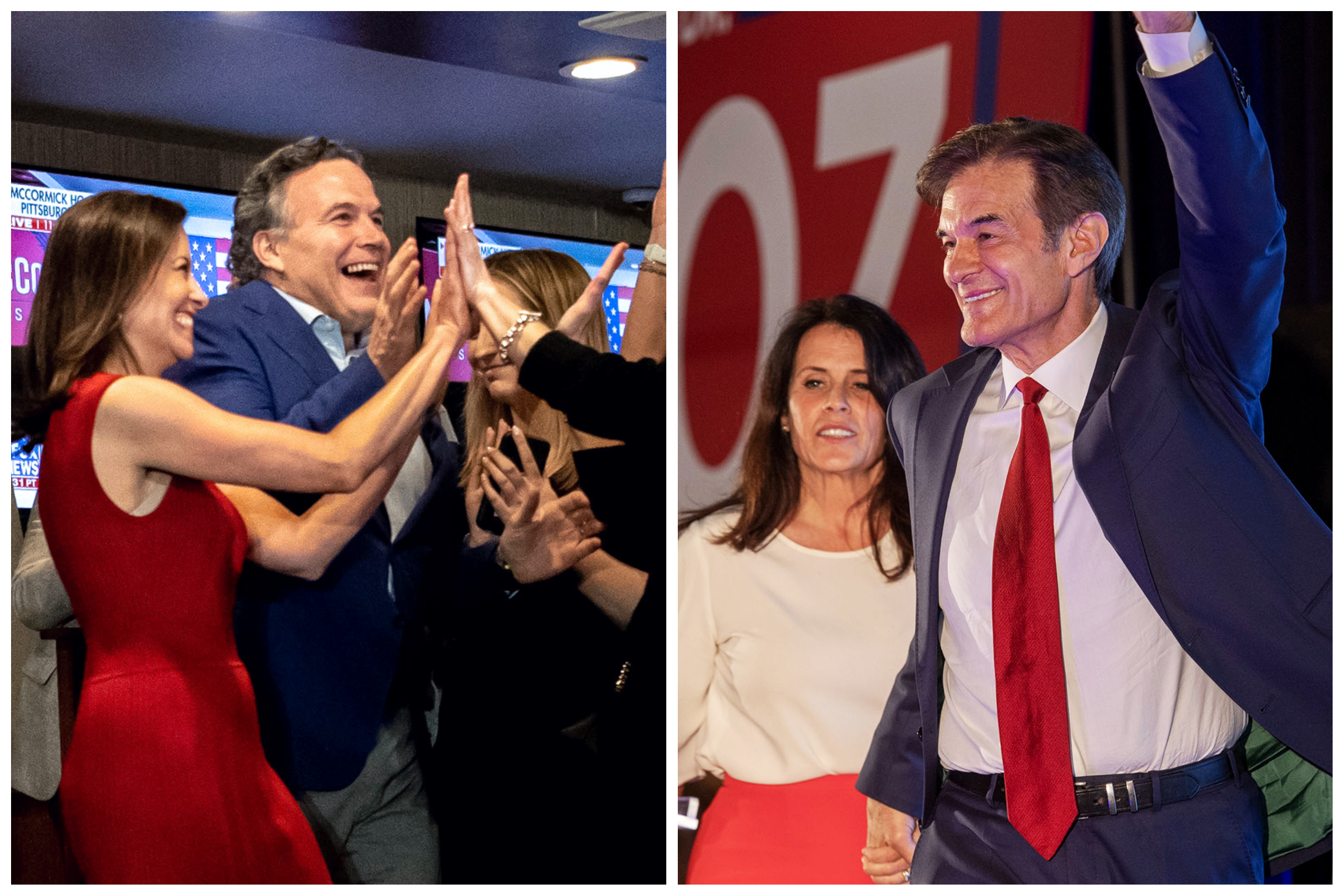 Oz and McCormick locked in close Republican Senate primary, Fetterman wins  Democratic nomination; Mastriano wins GOP primary for governor
