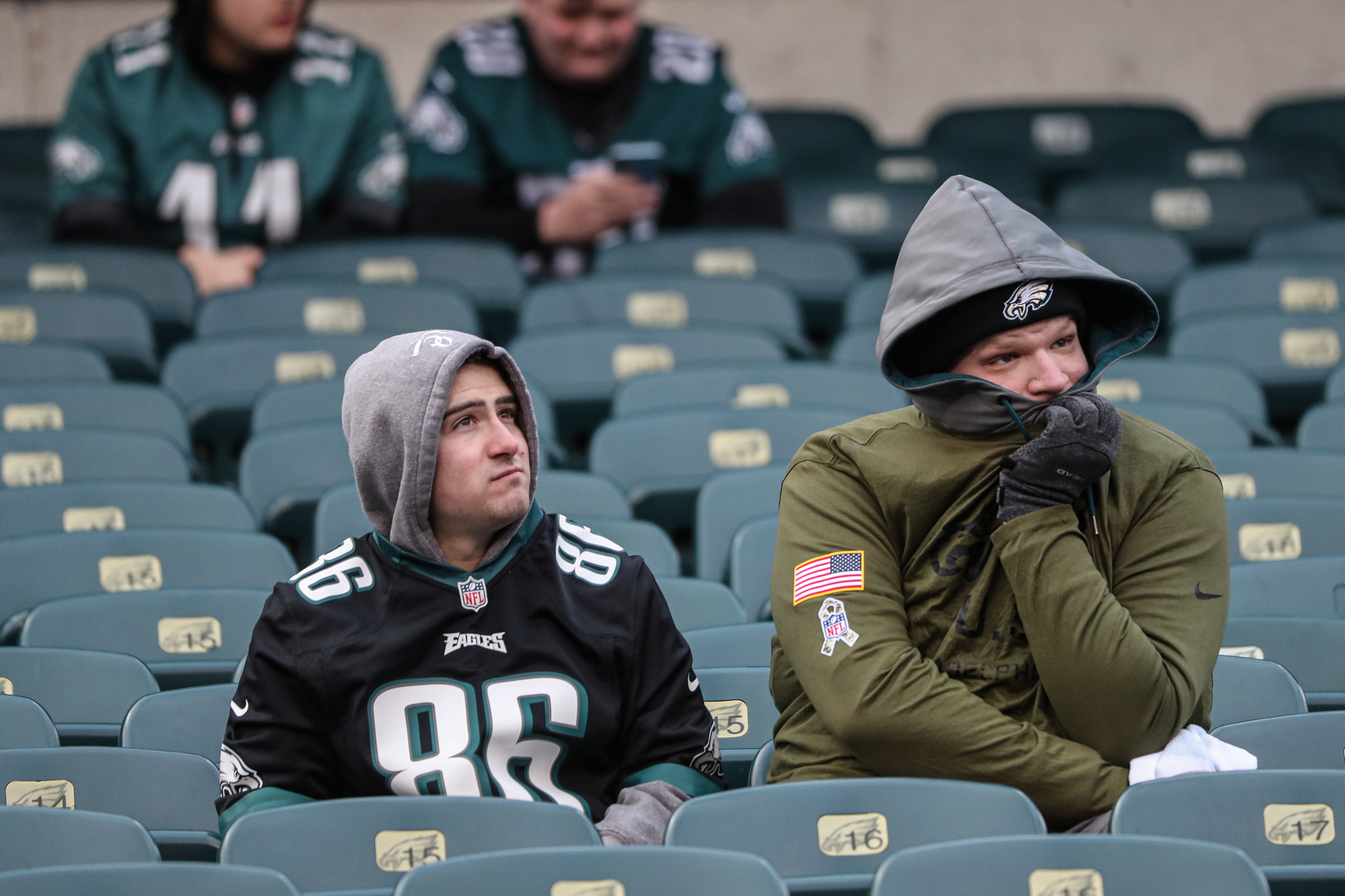 Sad Eagles fans 