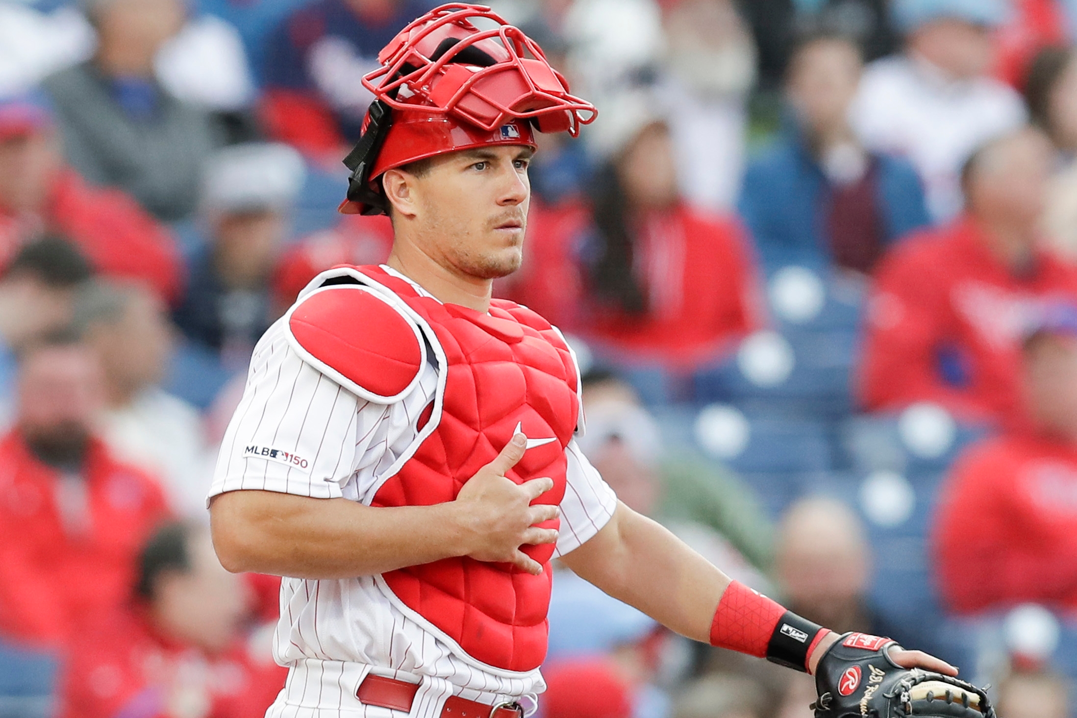 Phillies catcher J.T. Realmuto open to using DH to keep him fresh